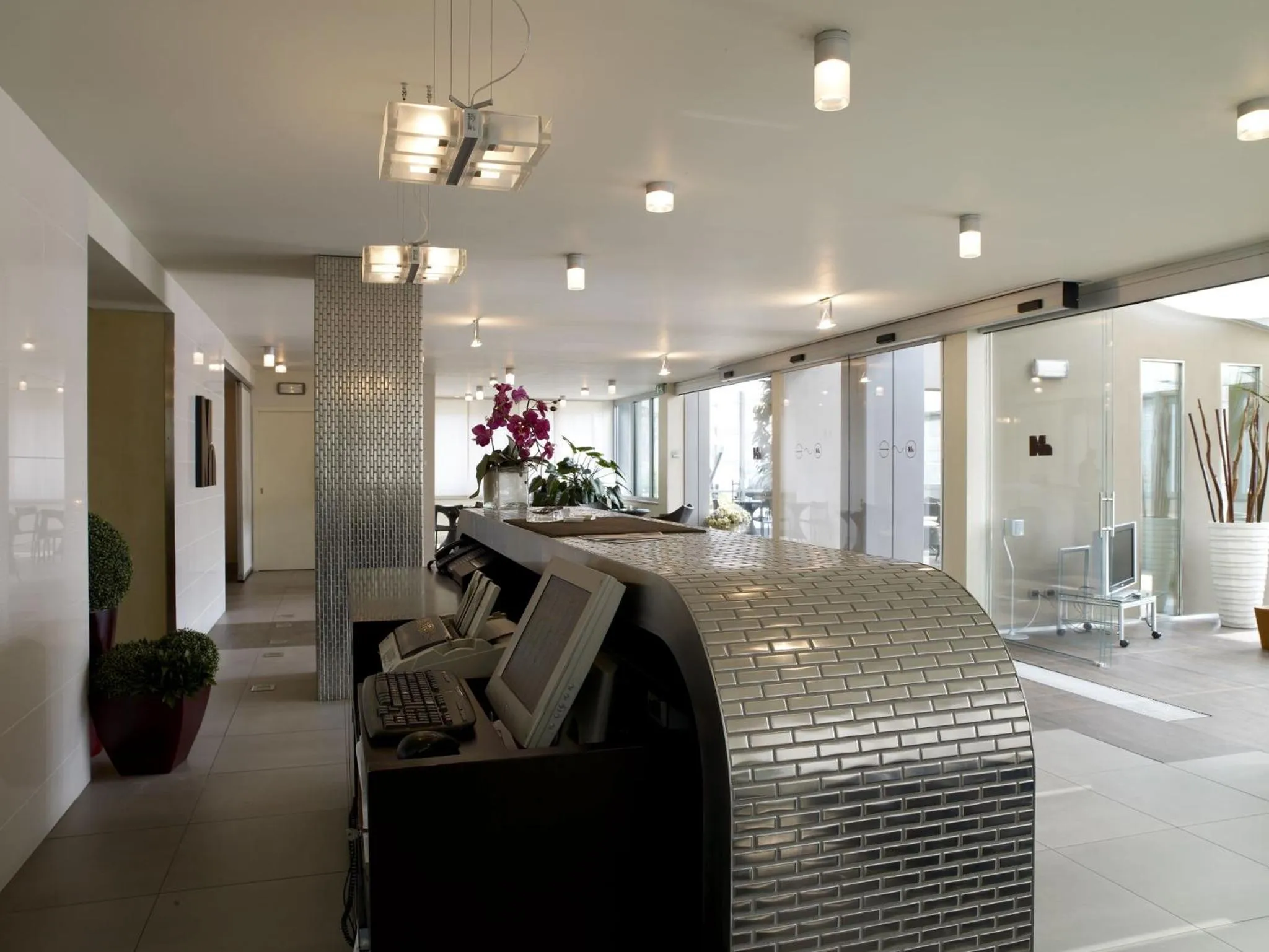 Lobby or reception in Hotel Montini Linate Airport