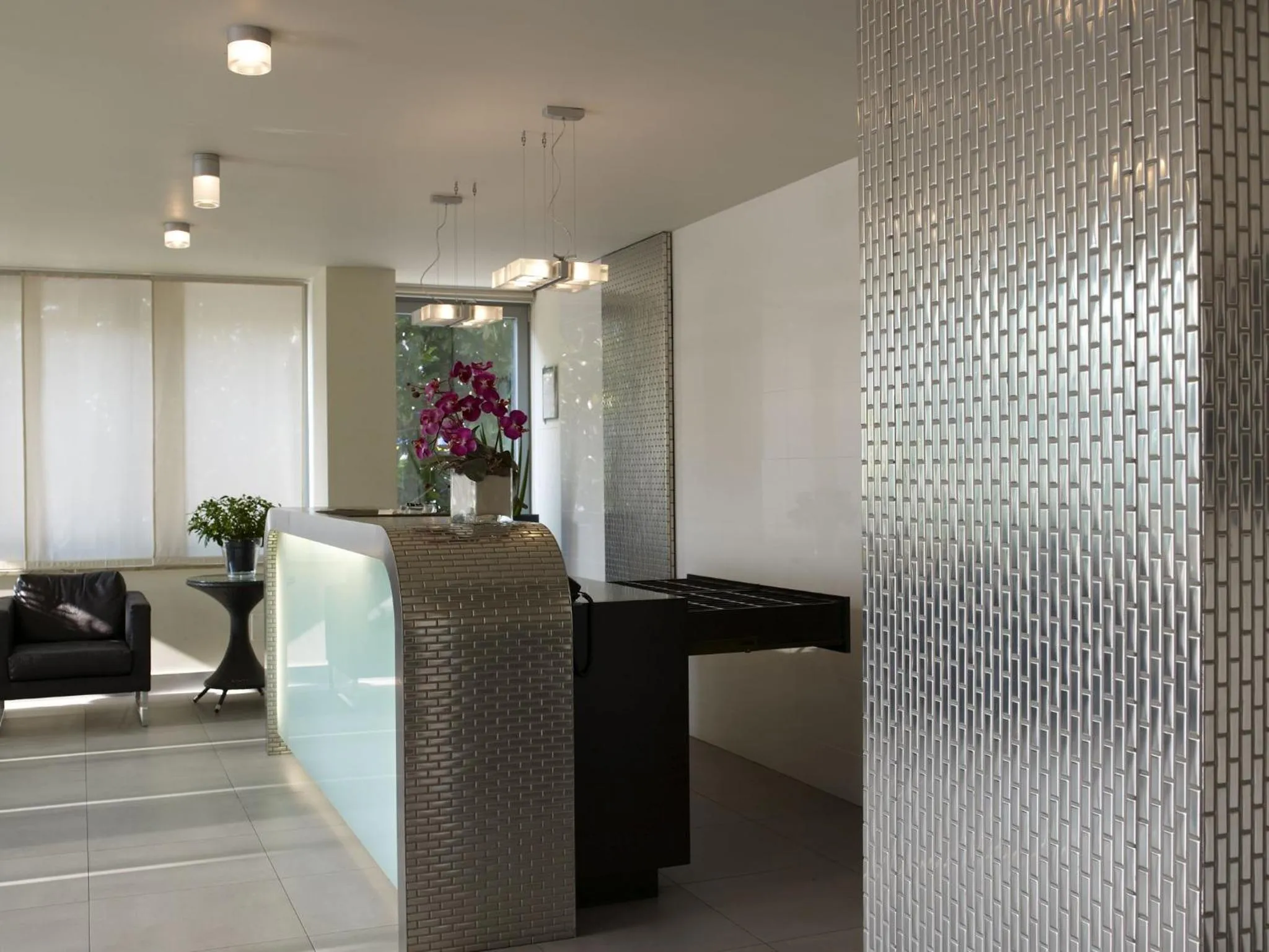 Lobby or reception in Hotel Montini Linate Airport