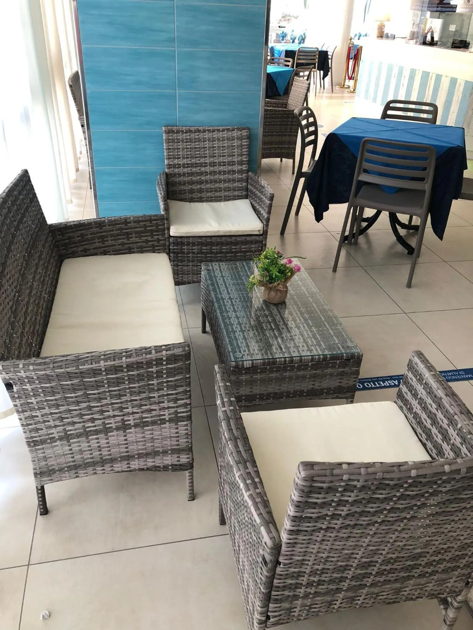 Dining area in Hotel Napoleon