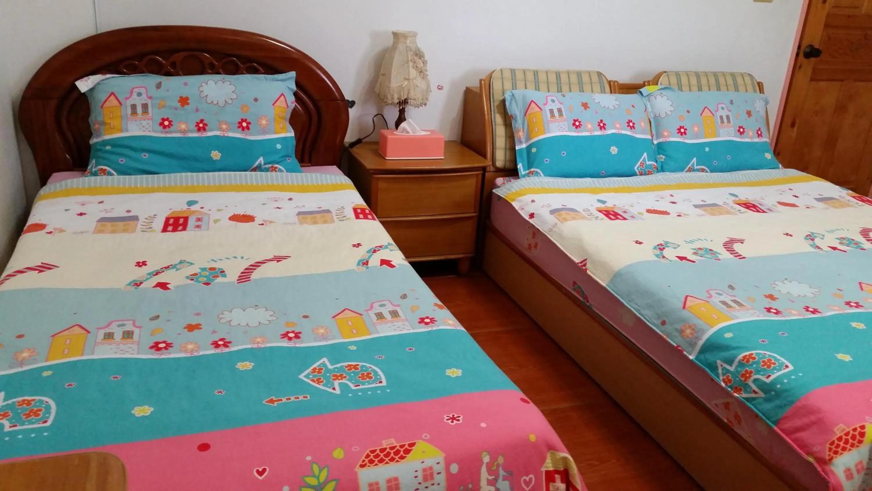 Bed in Yilan Xiang Feng Homestay