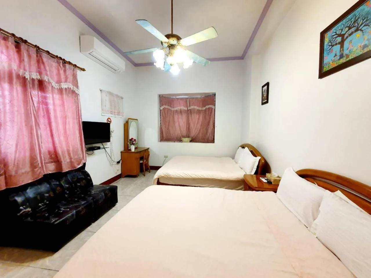 Bed in Yilan Xiang Feng Homestay