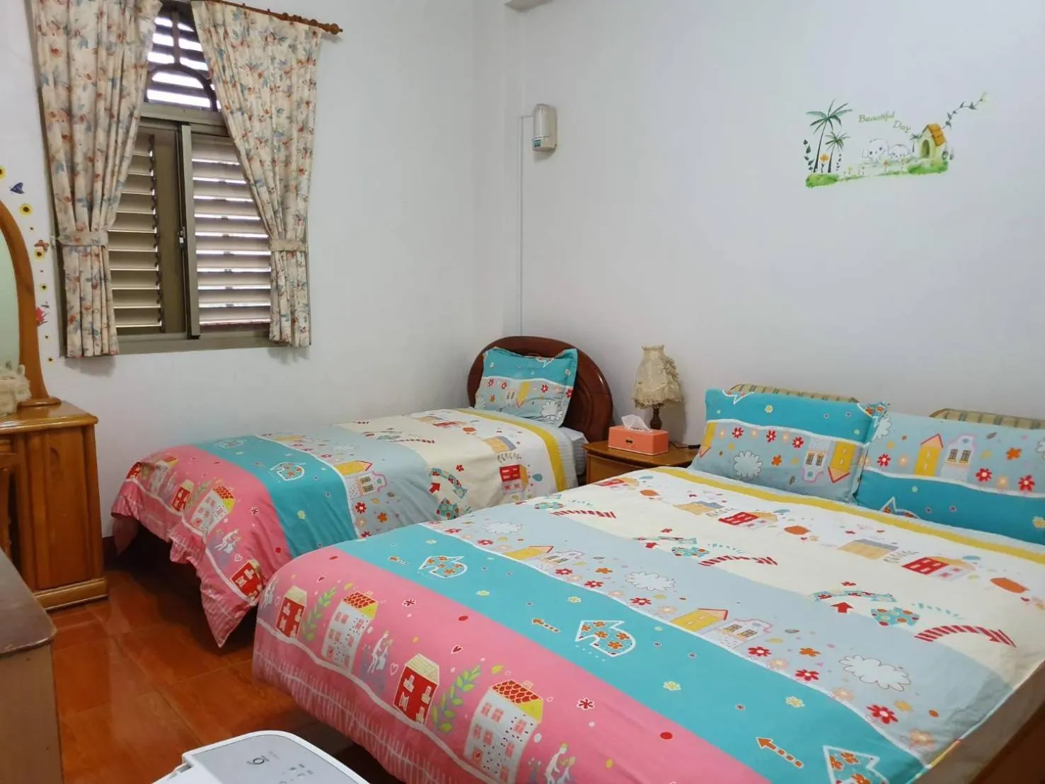 Bed in Yilan Xiang Feng Homestay