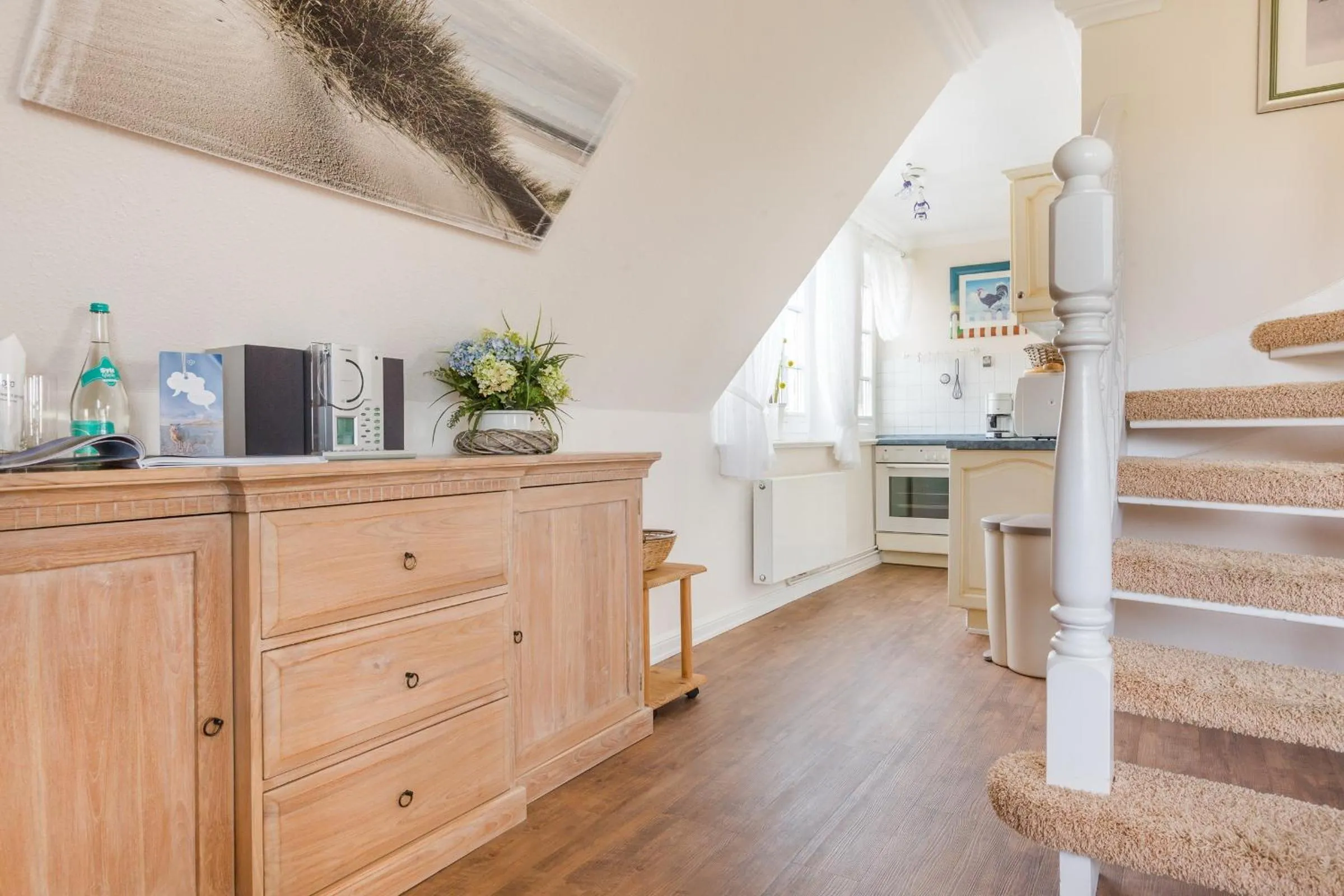 Living room in Haus am Meer Strandmuschel