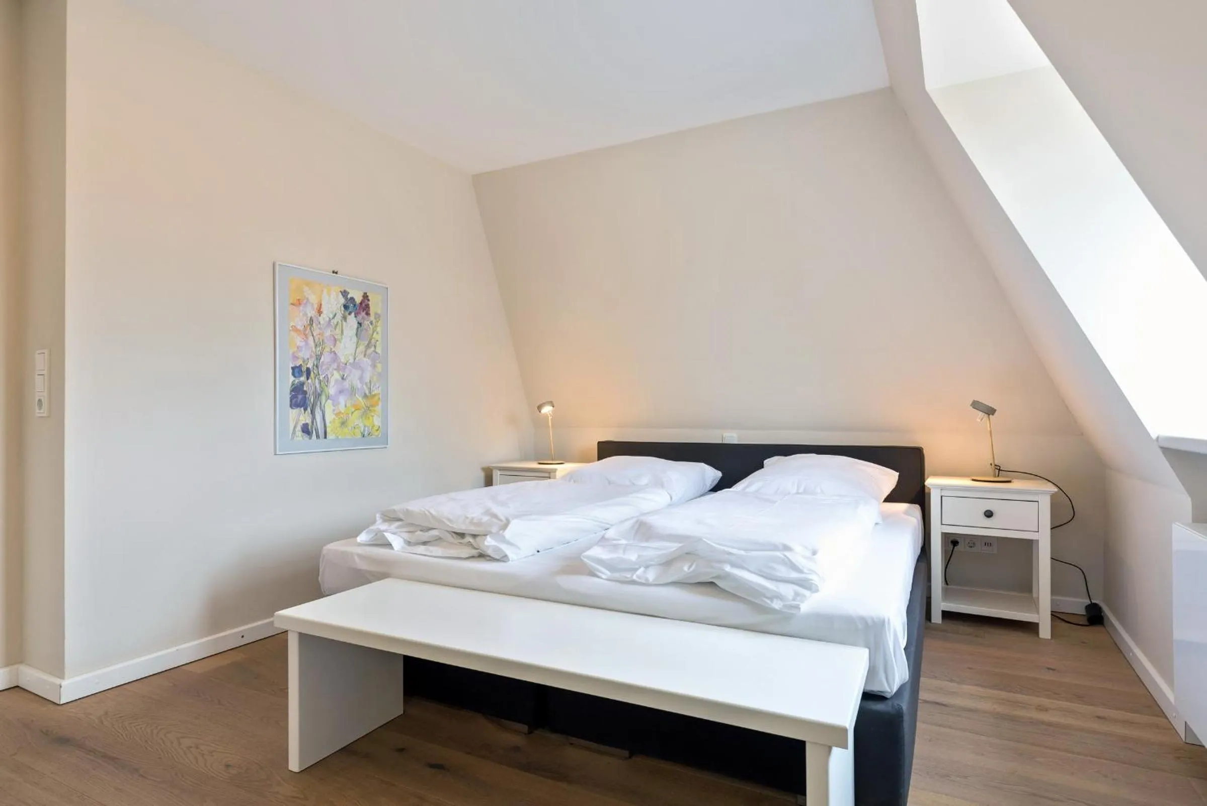 Bedroom, Bed in Herzstueck Whg 6