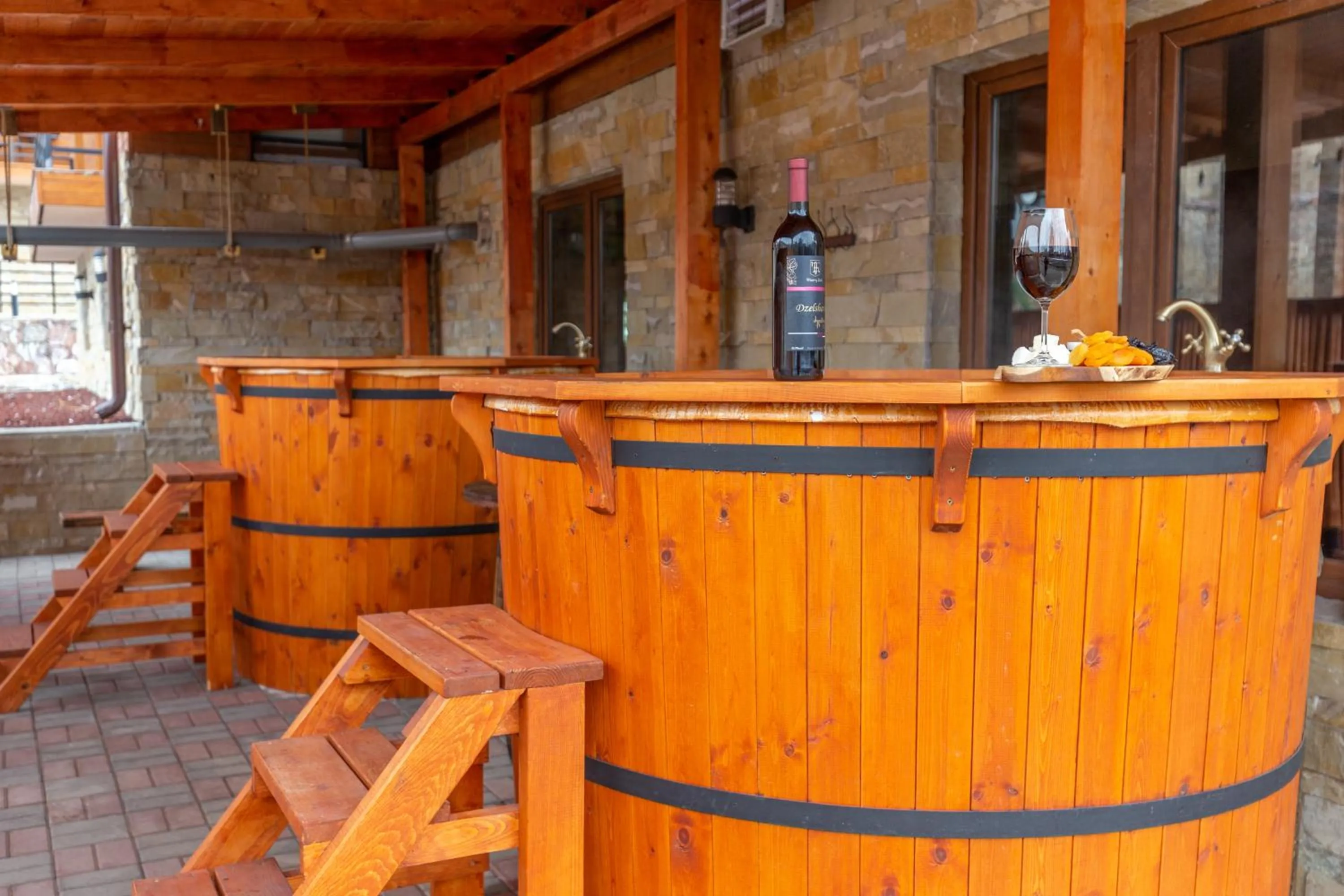 Hot Tub in Pine Chalets by KA Group