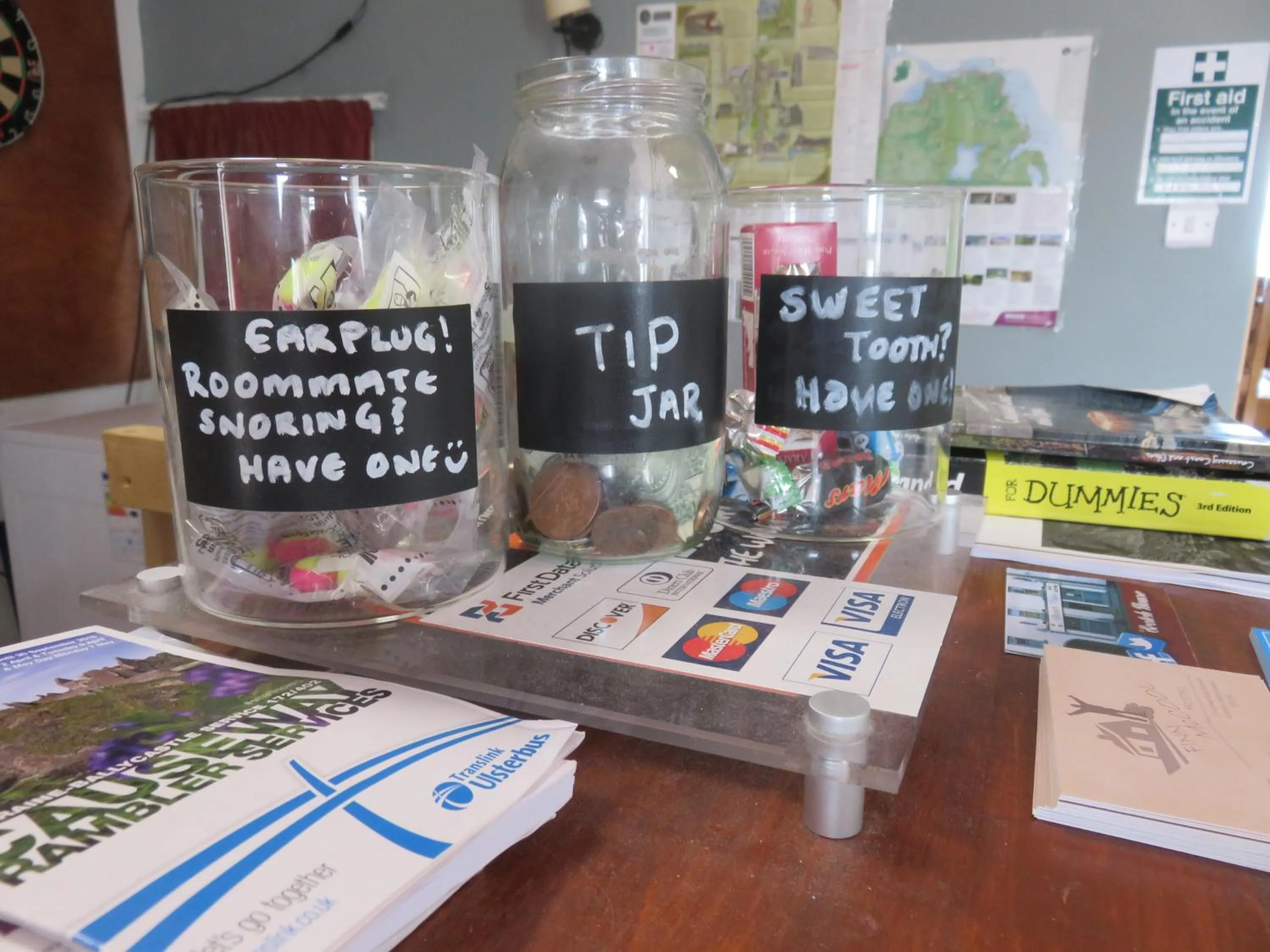 Lobby or reception in Finn McCools Giants Causeway Hostel