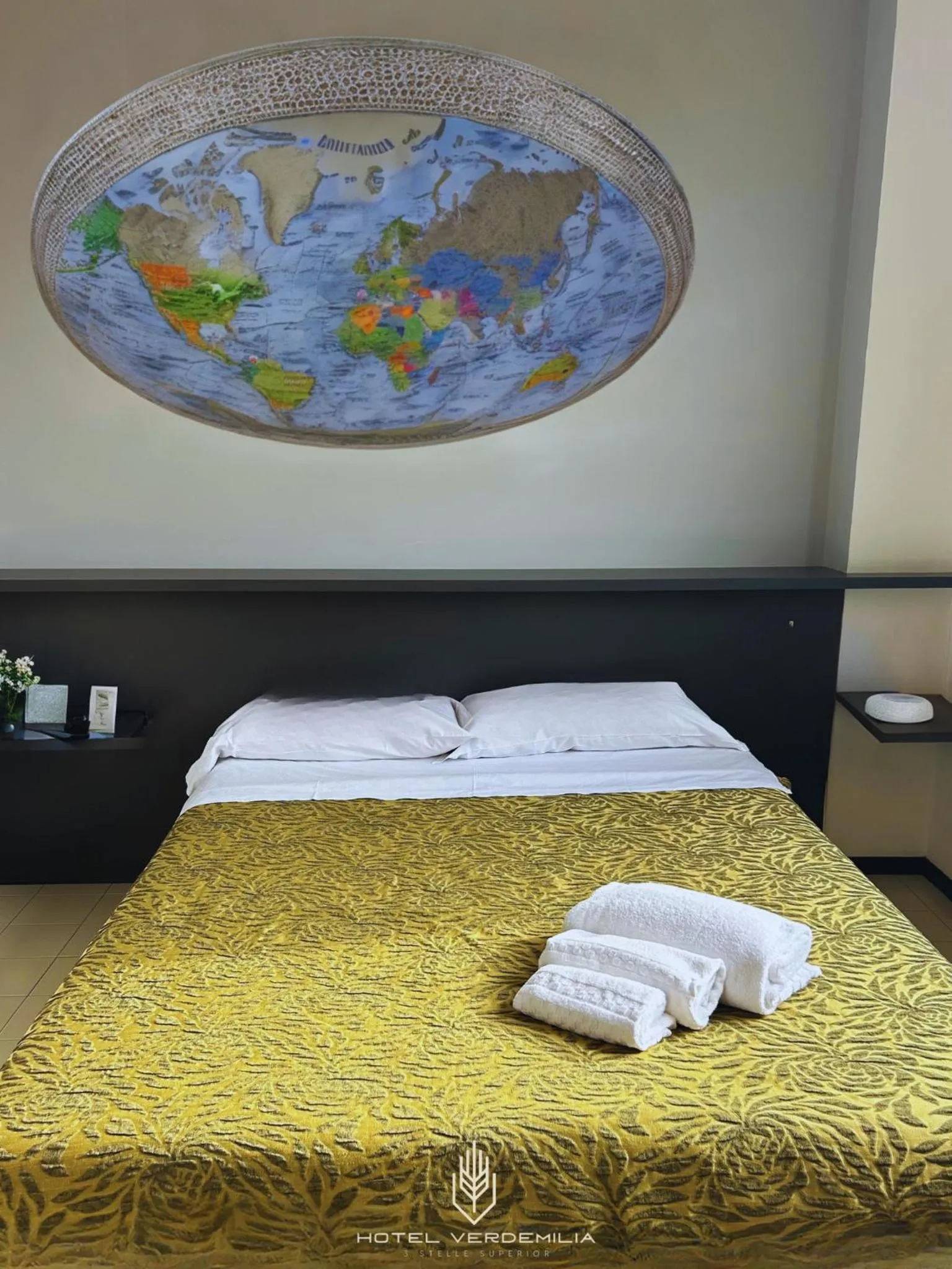 Bed in Verdemilia Hotel