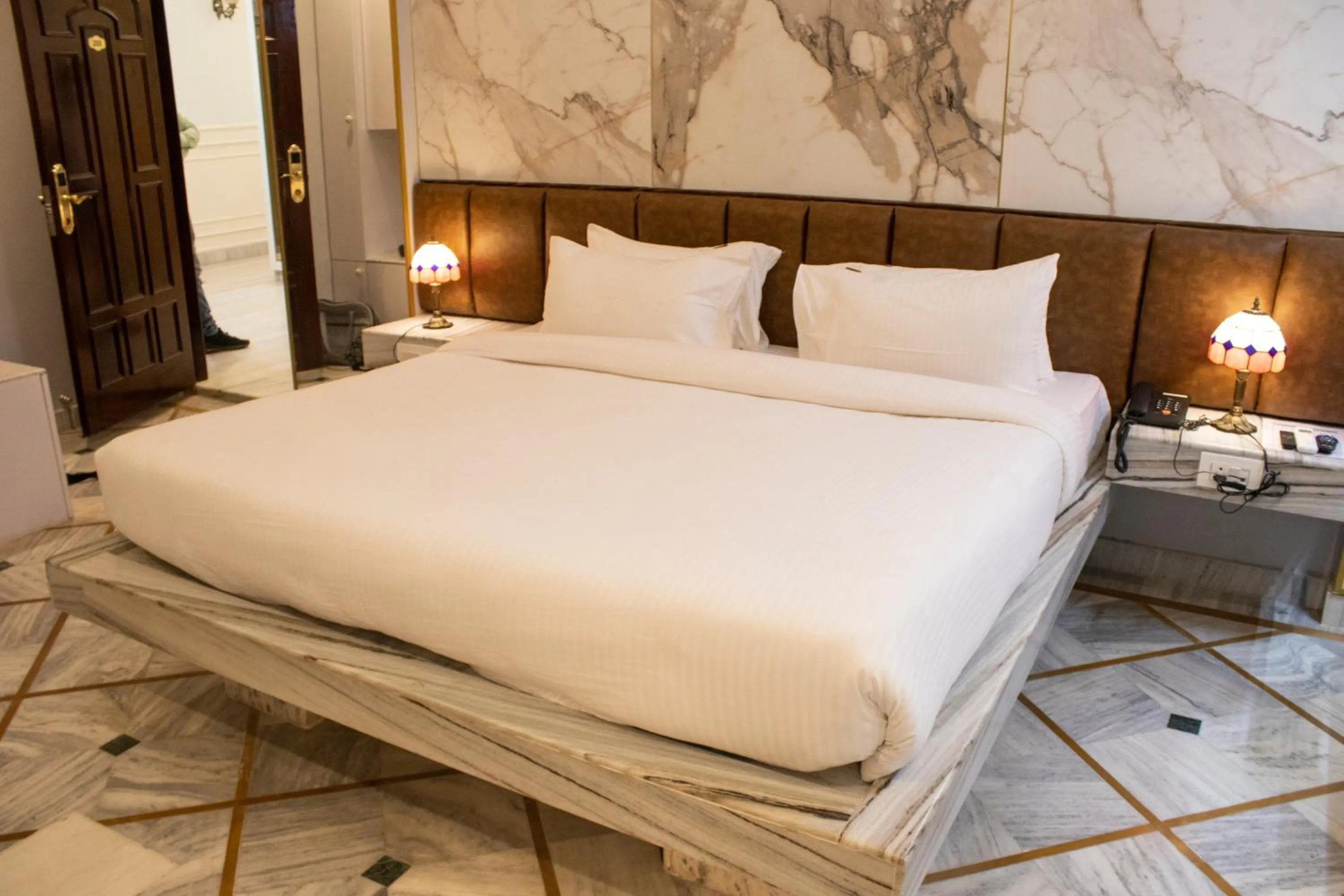 Bed in HOTEL RIO BENARAS