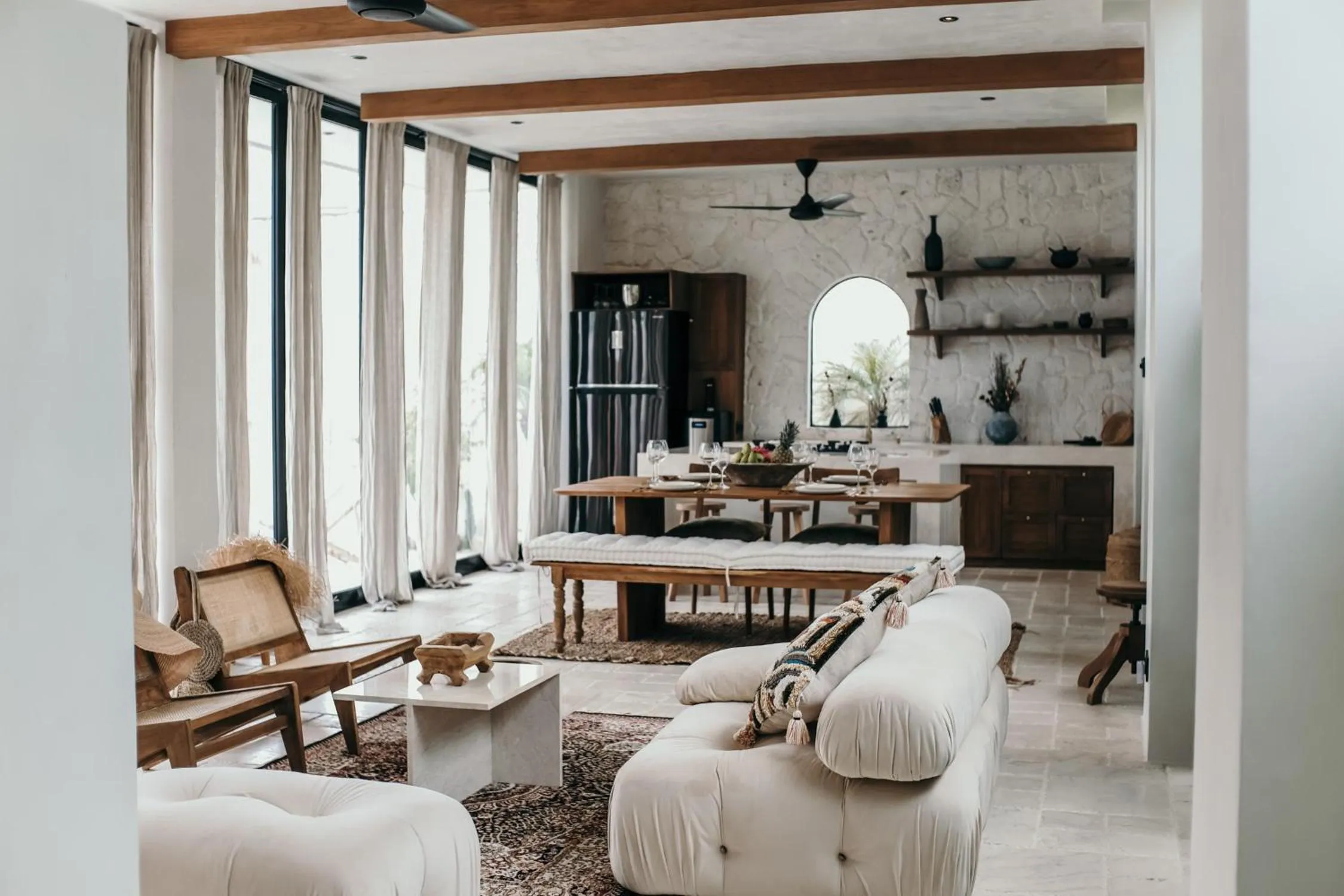 Living room in Villa A Canggu