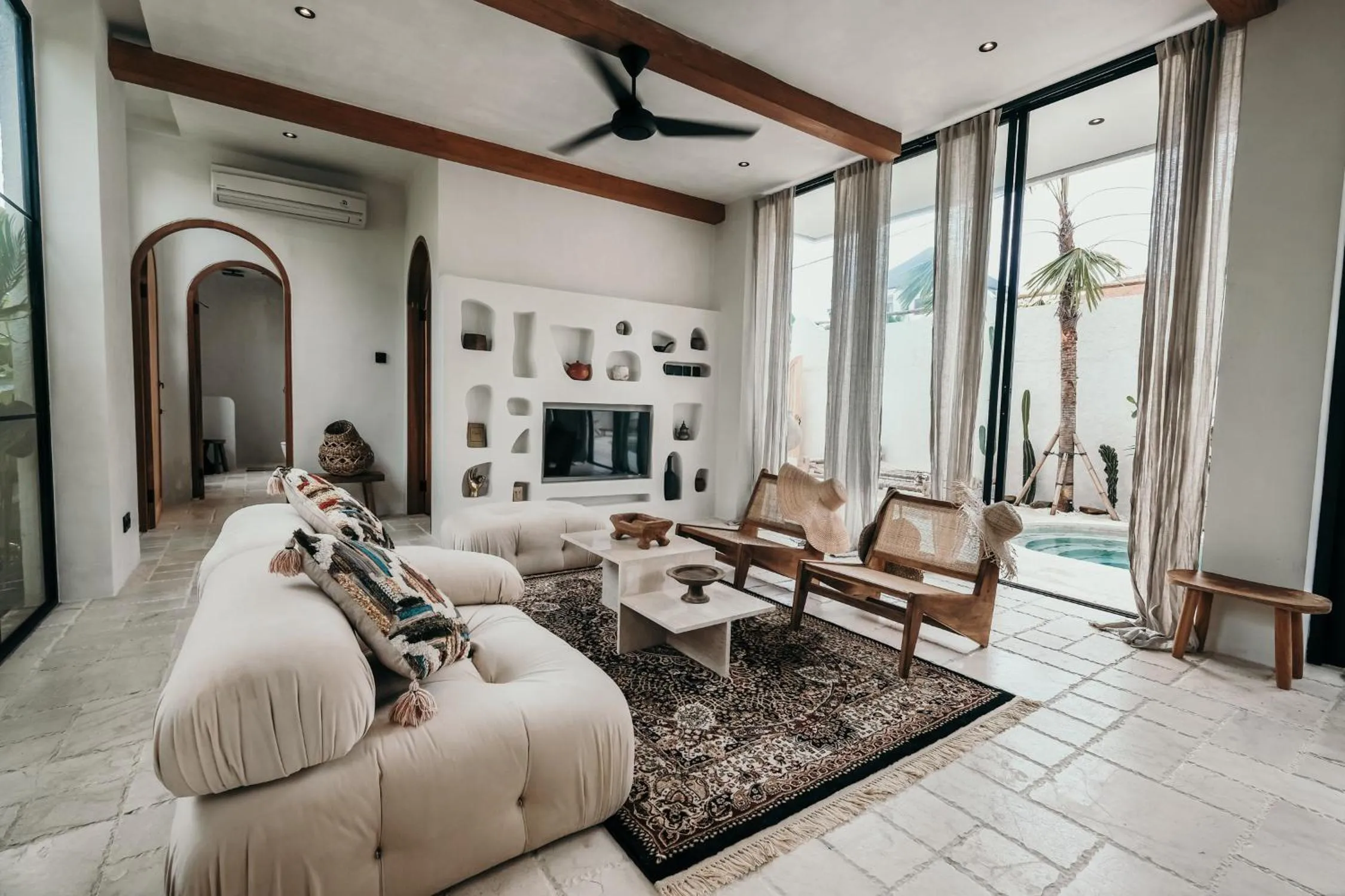 Living room in Villa A Canggu