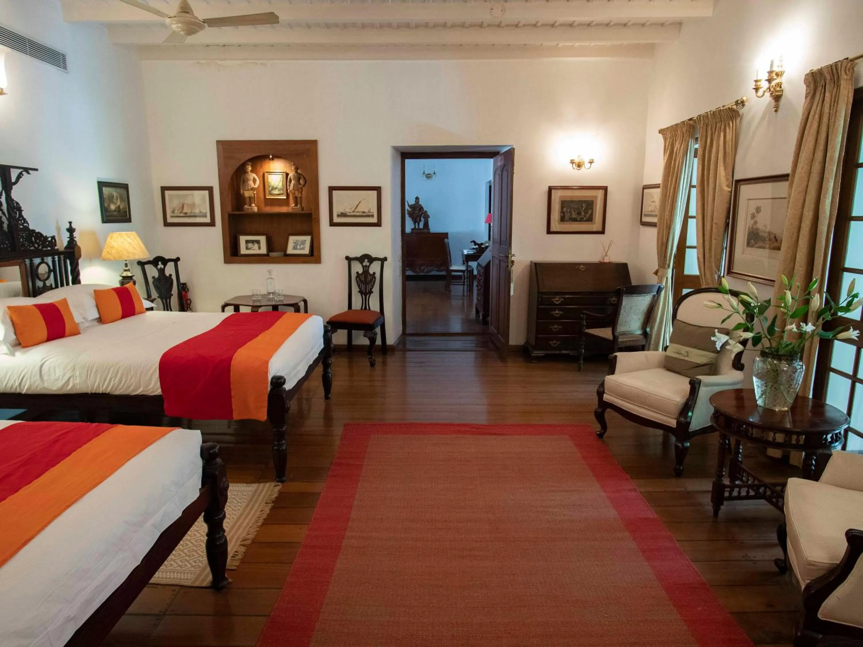 Seating area, Bed in Le Colonial 1506 - Exclusive Luxury Hideaway