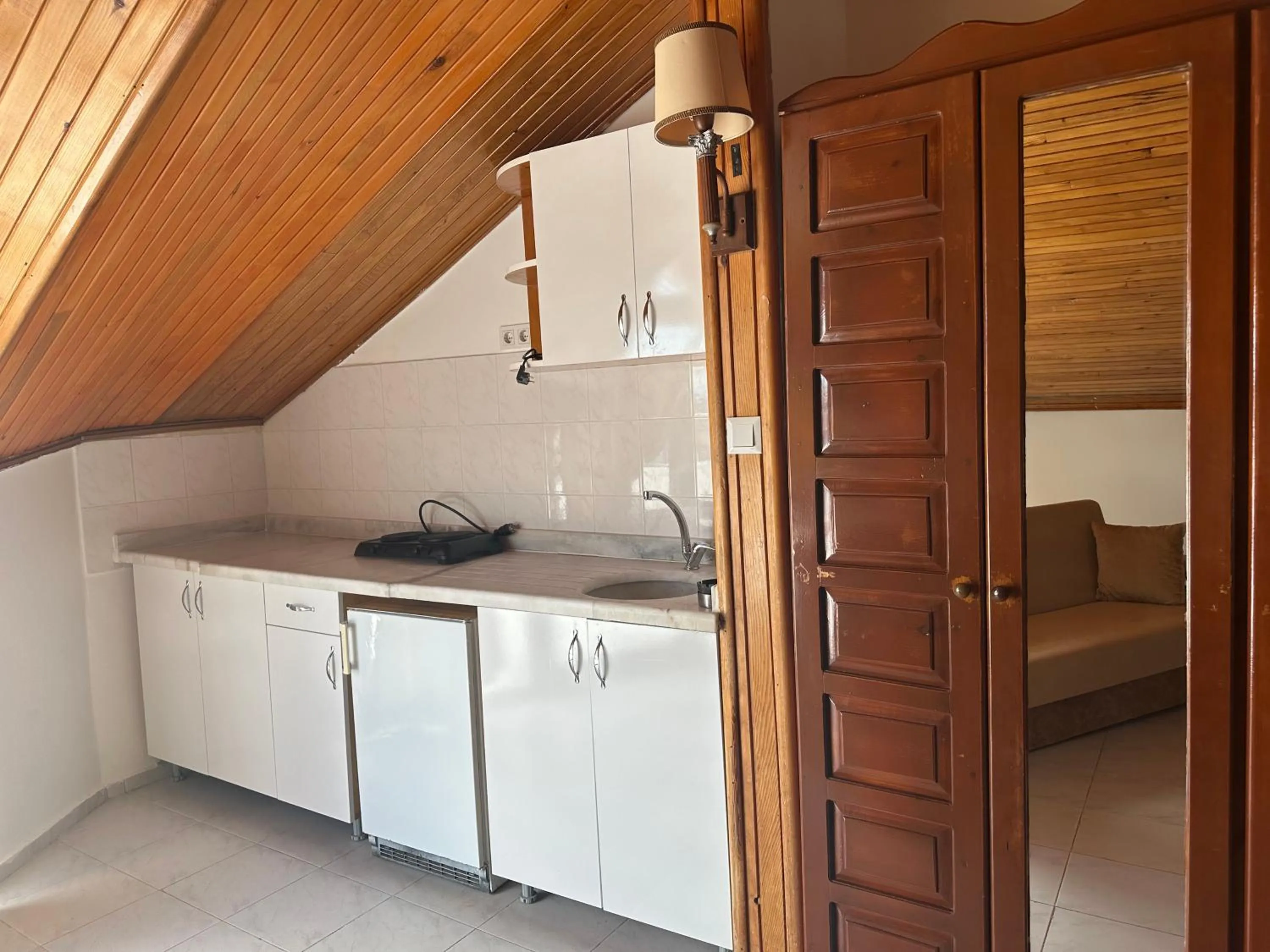 Kitchen or kitchenette in NATURELLA APART HOTEL