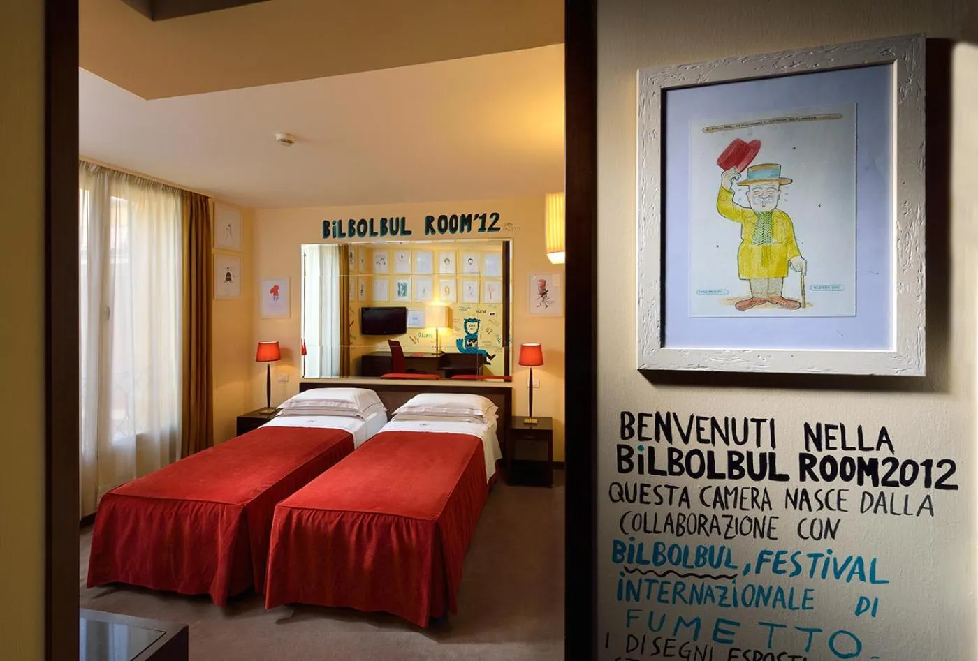 Bedroom, Bed in Phi Hotel Bologna