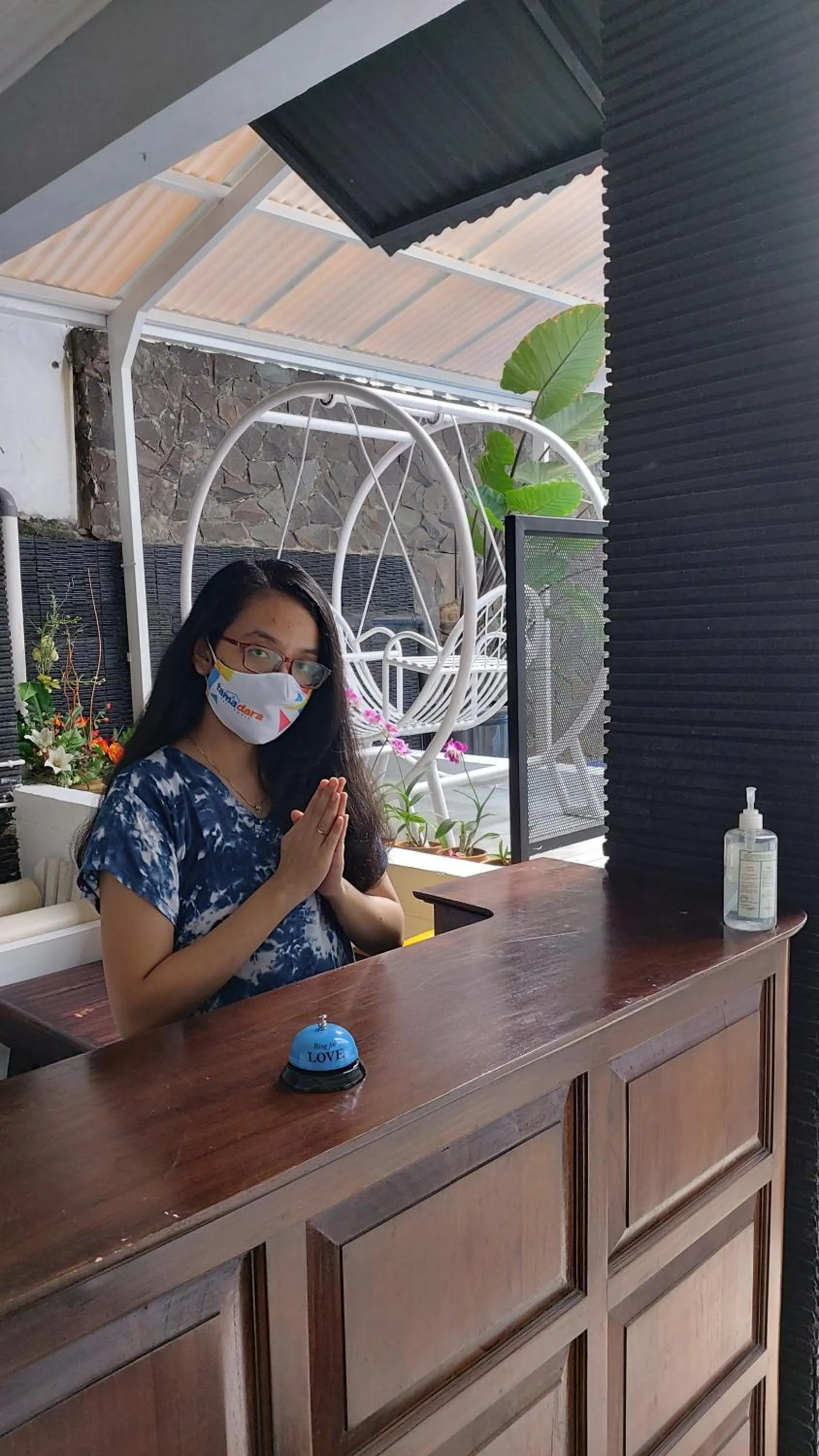 Lobby or reception in Tamadara Guesthouse Jogja