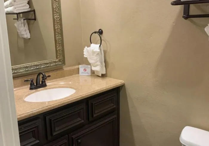 Bathroom in Historic Kahn Hotel