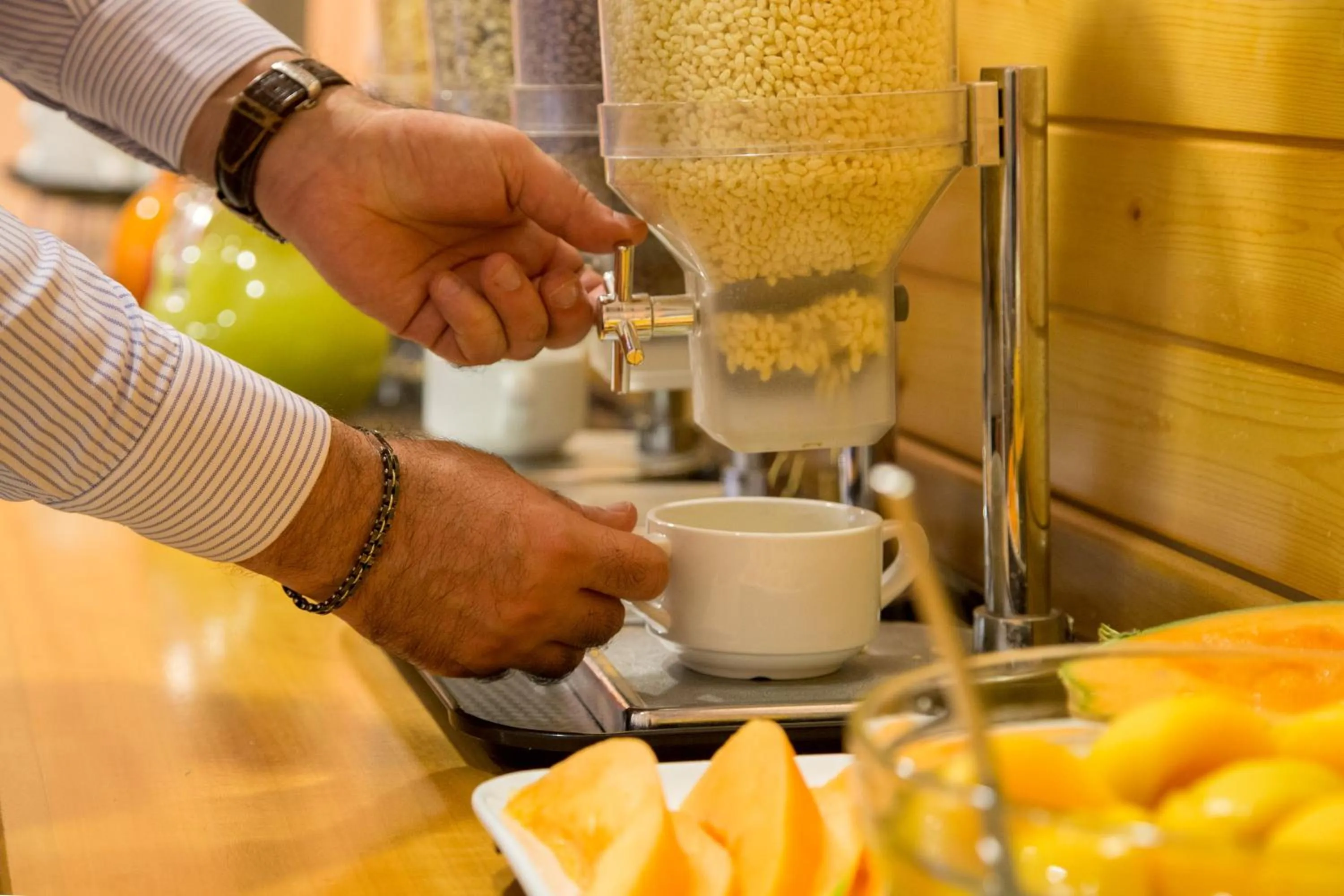 American breakfast in Best Western Blu Hotel Roma