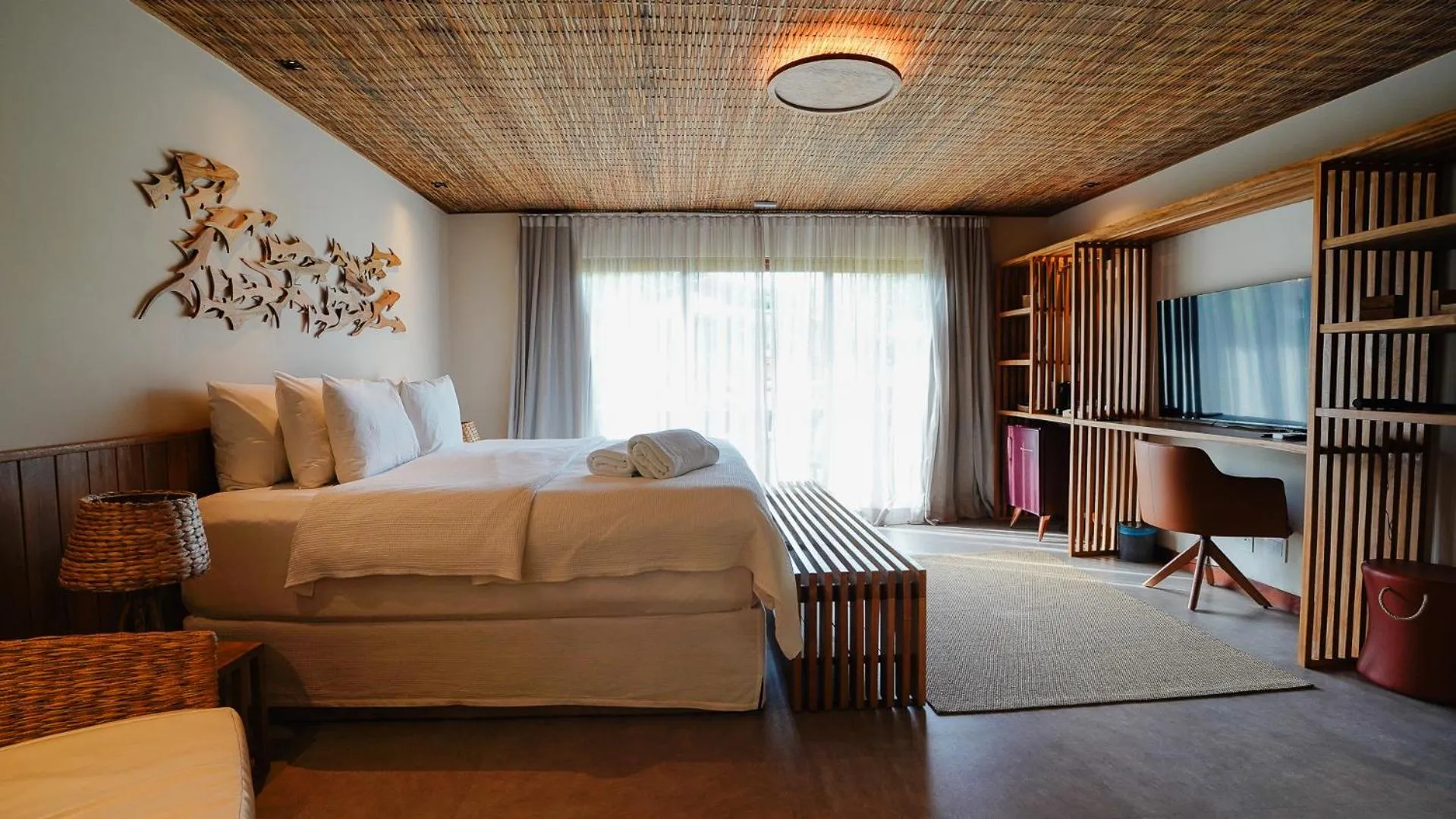 Bed in Pousada Moana