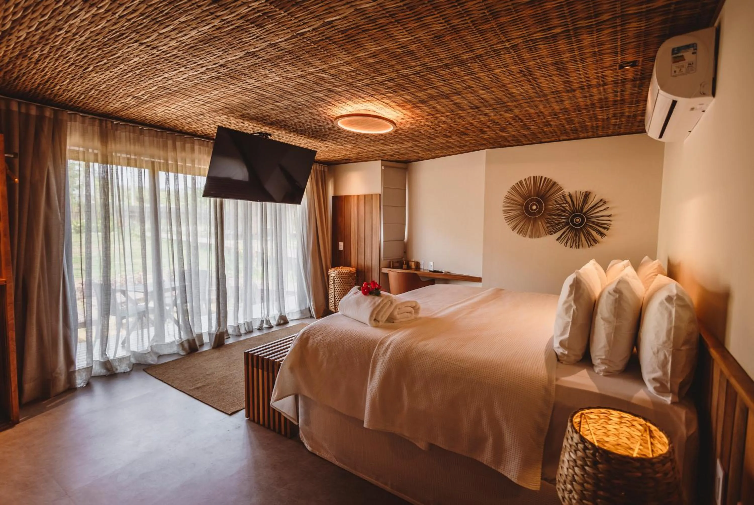 Bed in Pousada Moana