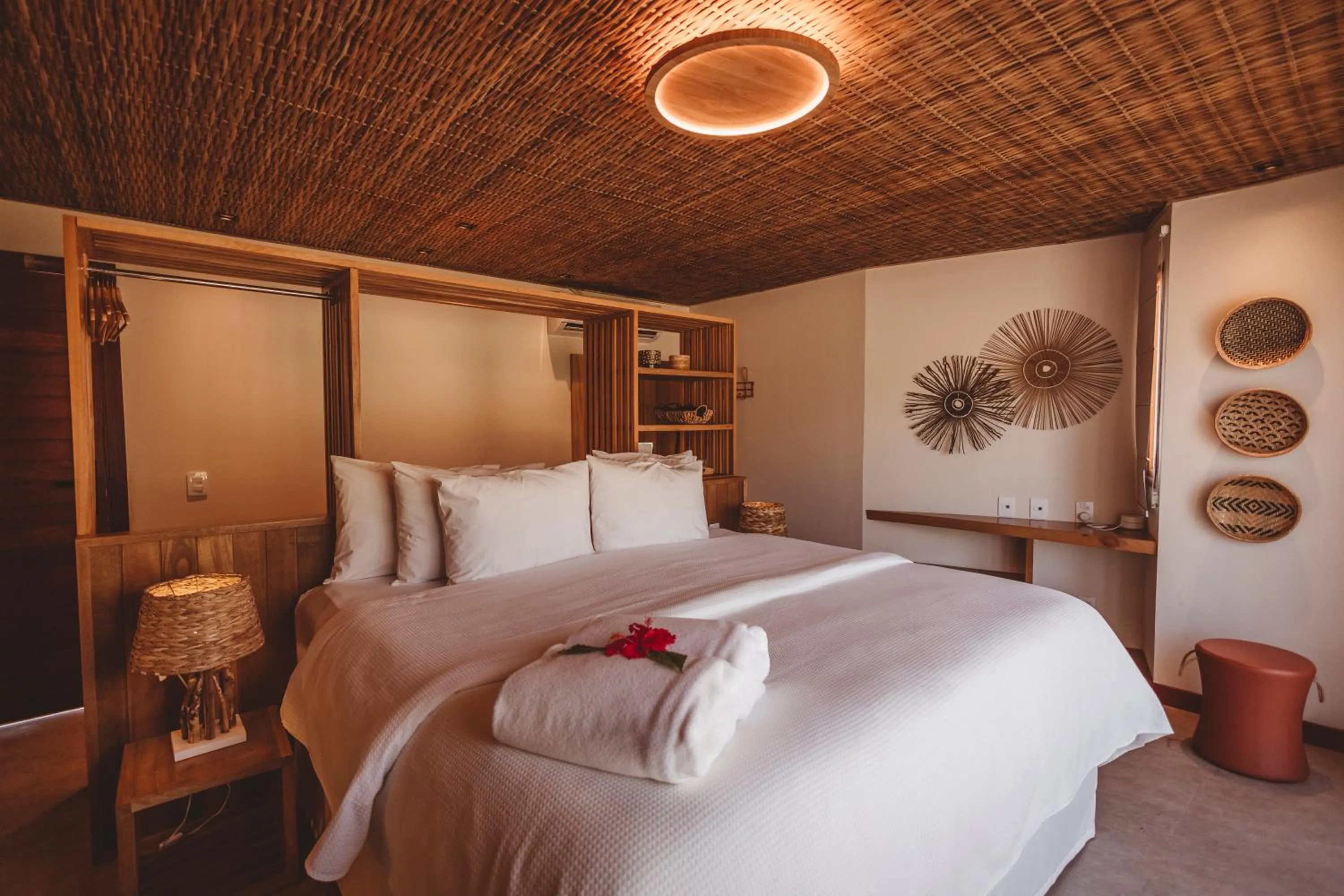 Bed in Pousada Moana