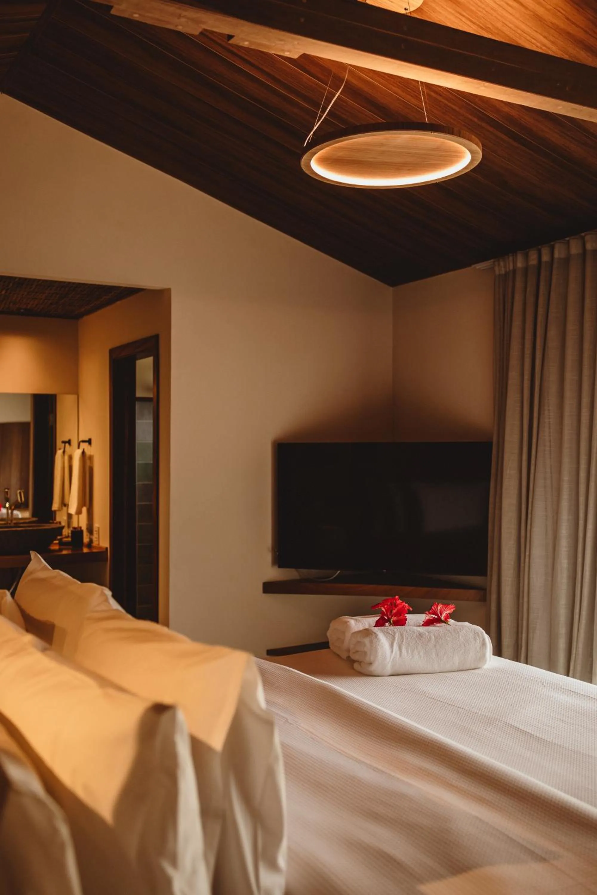 Bed in Pousada Moana