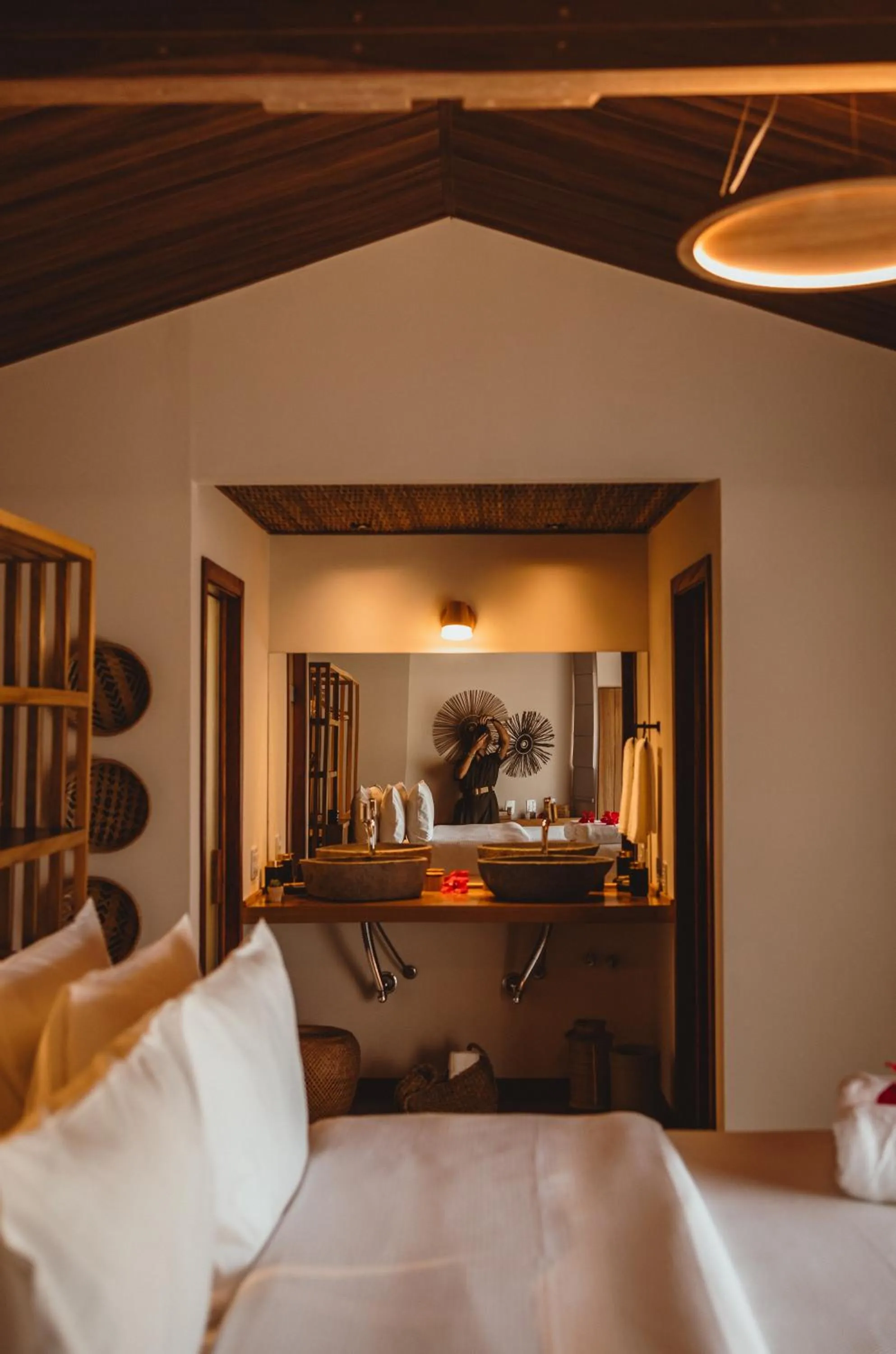 Bed in Pousada Moana