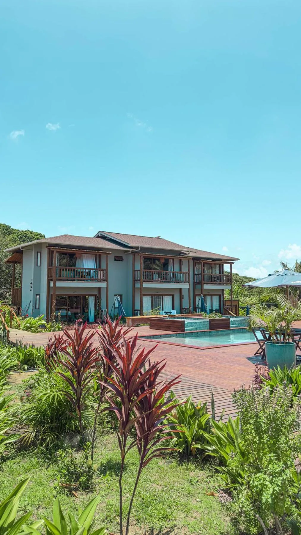 Swimming pool in Pousada Moana