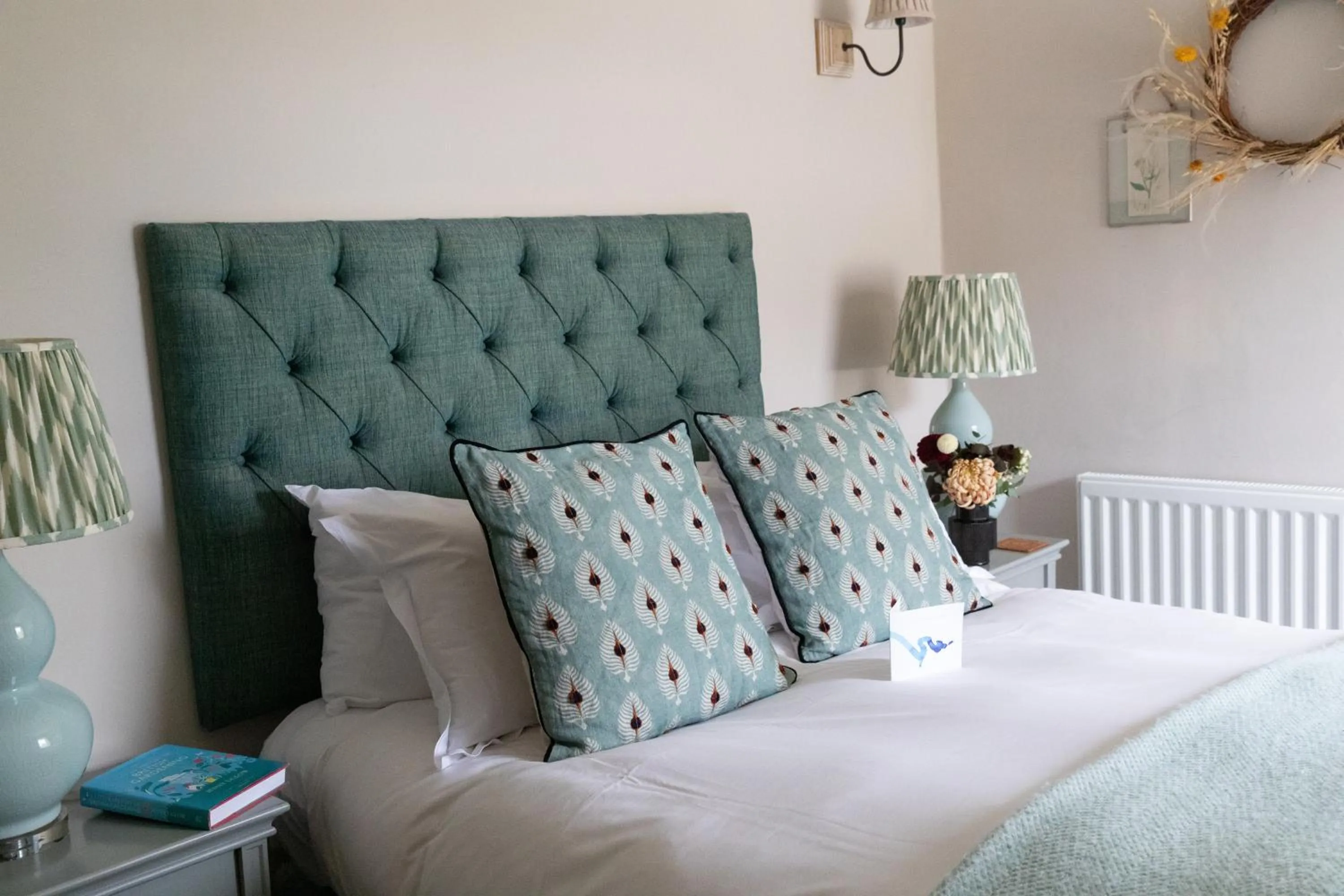 Decorative detail, Bed in Tickton Grange Hotel