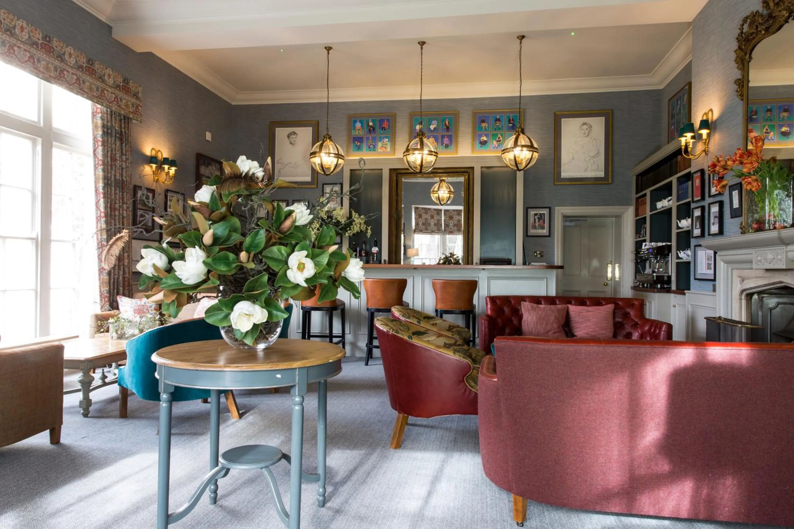 Library in Tickton Grange Hotel