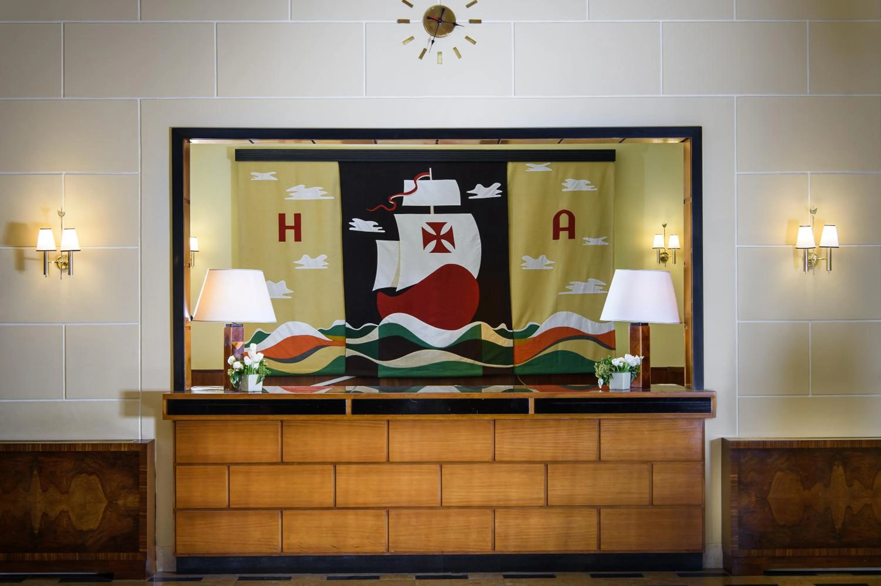 Lobby or reception in Bettoja Hotel Atlantico