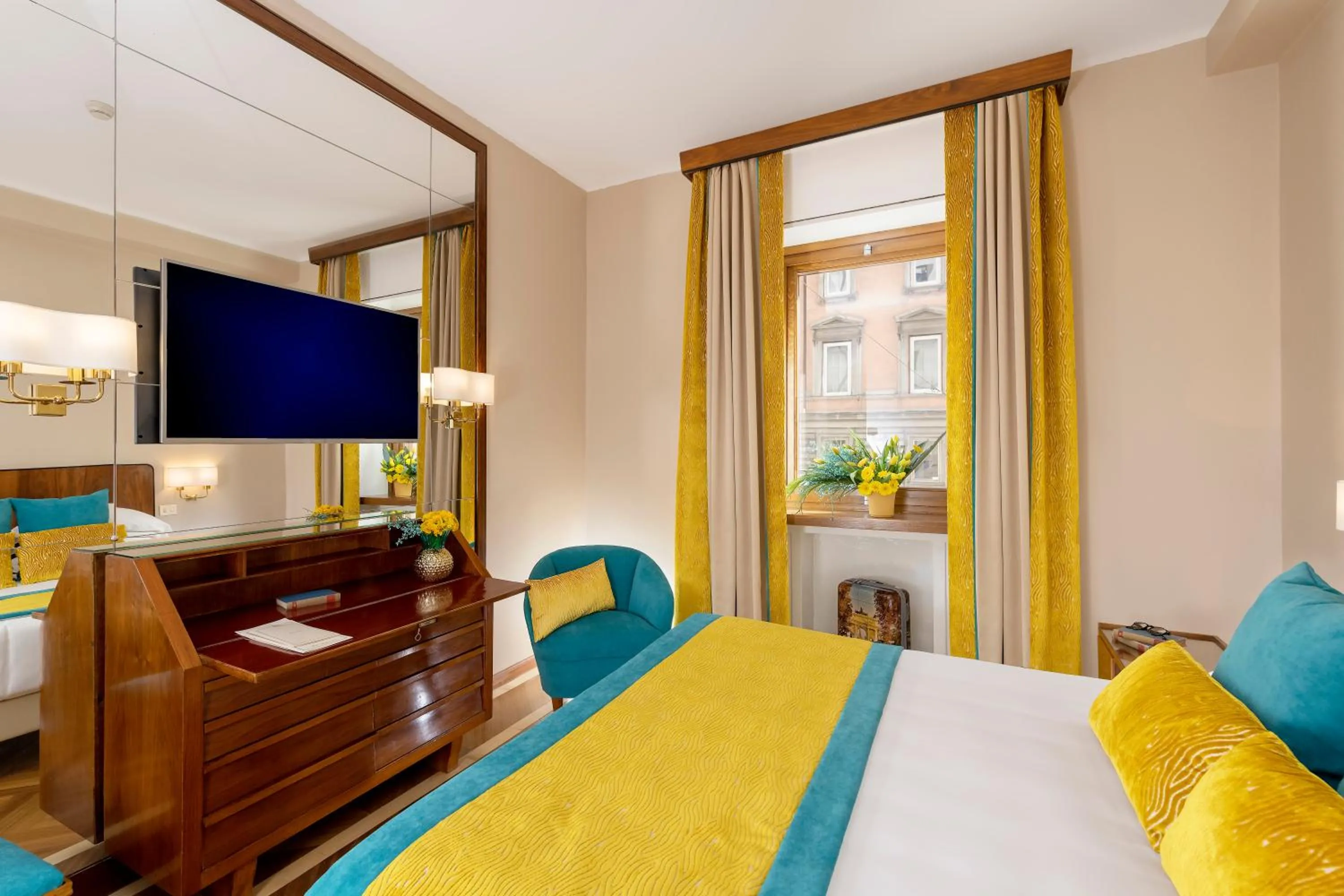 Bedroom, Bed in Bettoja Hotel Mediterraneo