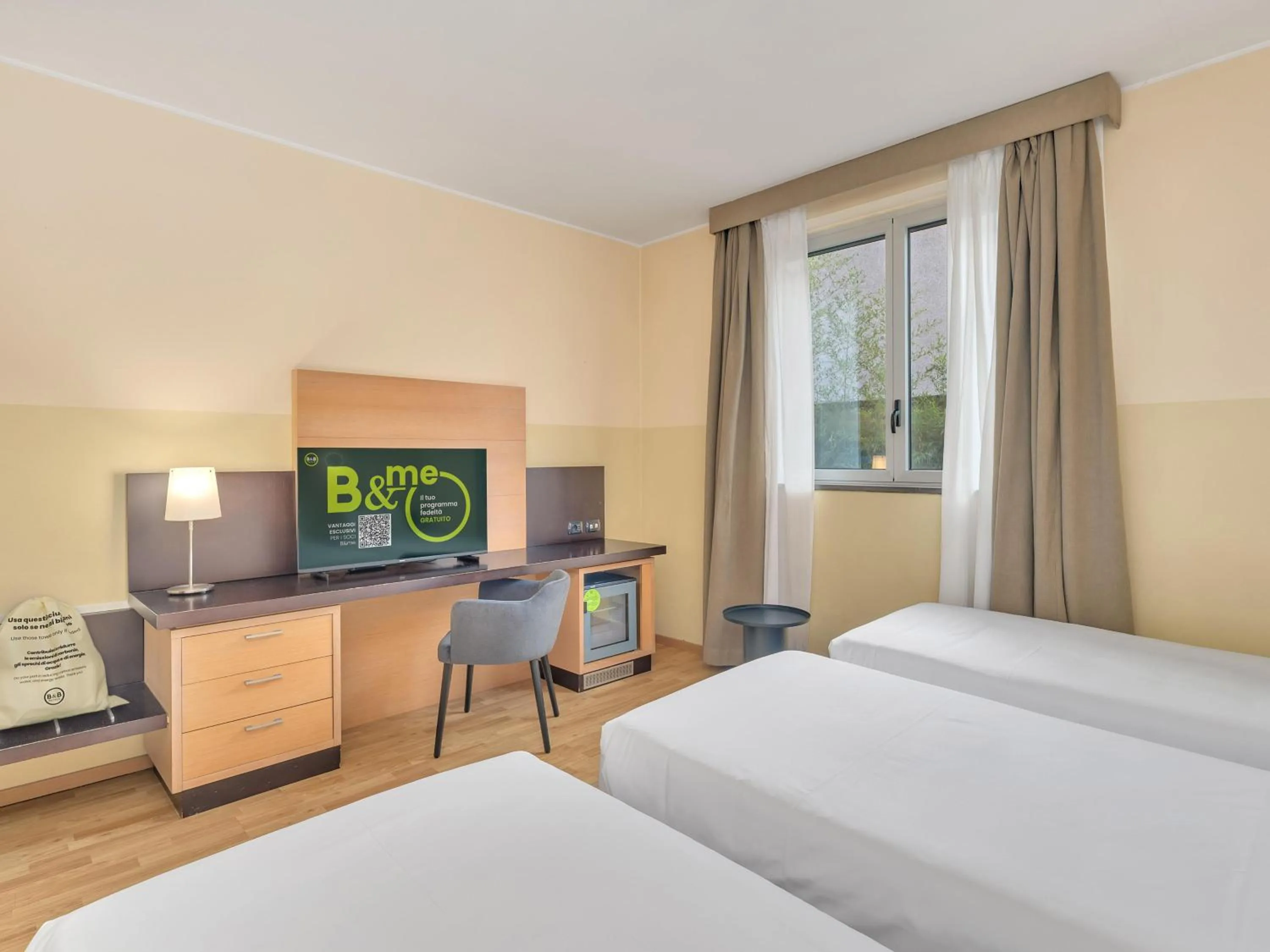 Photo of the whole room, Bed in B&B HOTEL Milano Cologno Studios