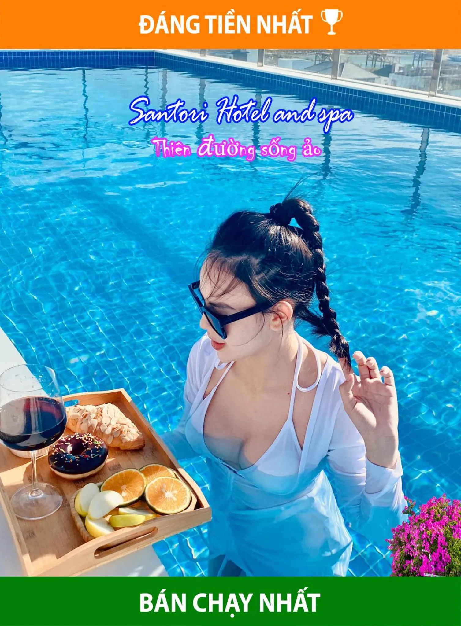 Swimming pool in Santori Hotel And Spa