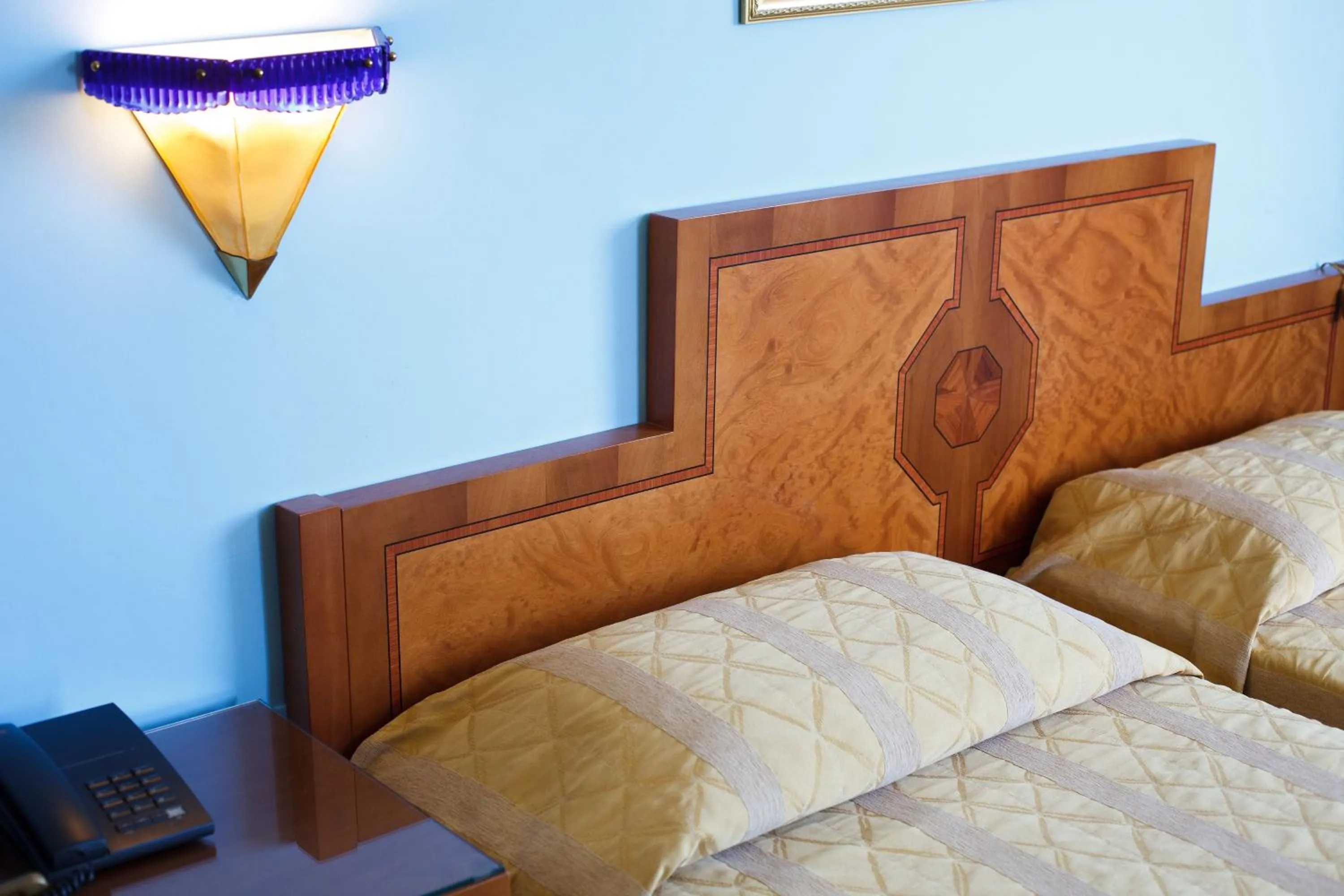 Decorative detail, Bed in Johanna Park Hotel