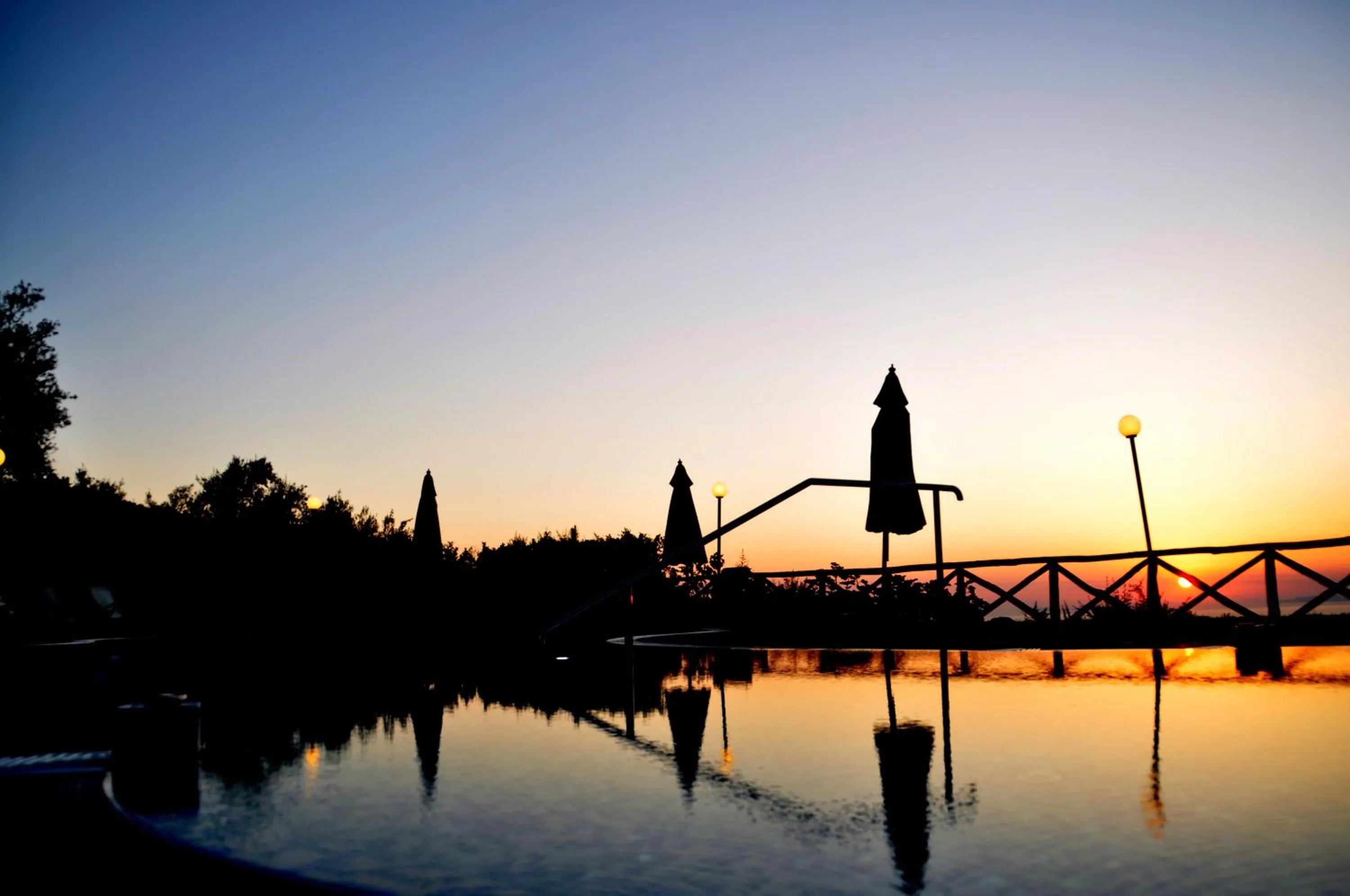 Sunset in Johanna Park Hotel