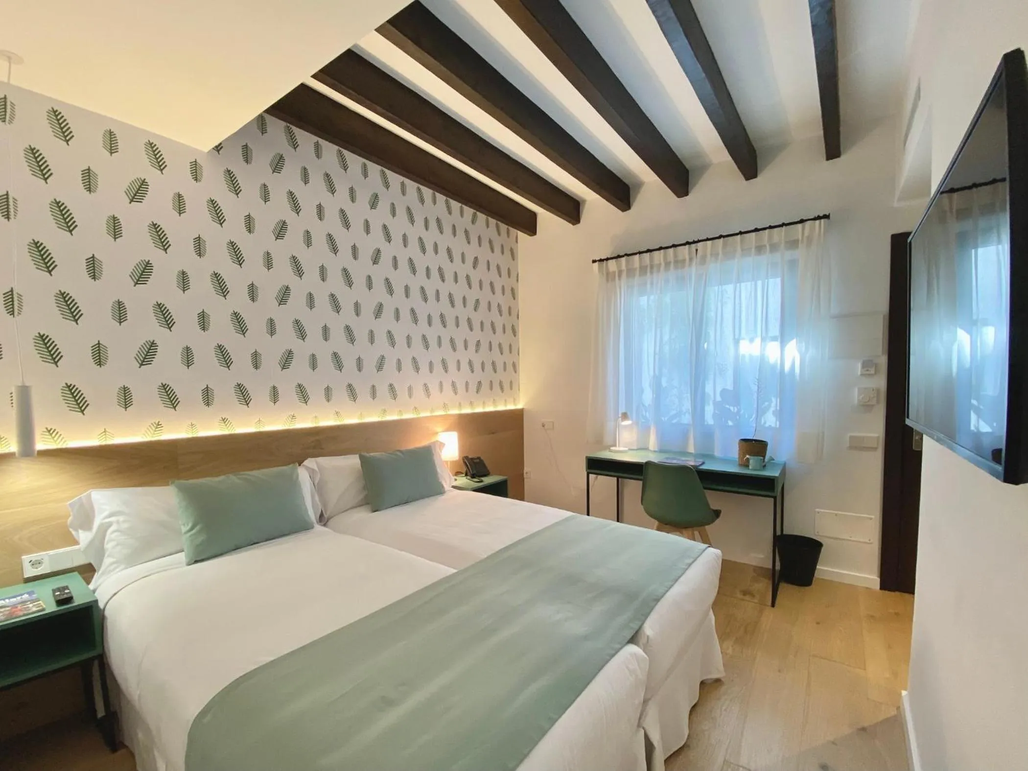 Bed in Alaró Natura Rural Suites