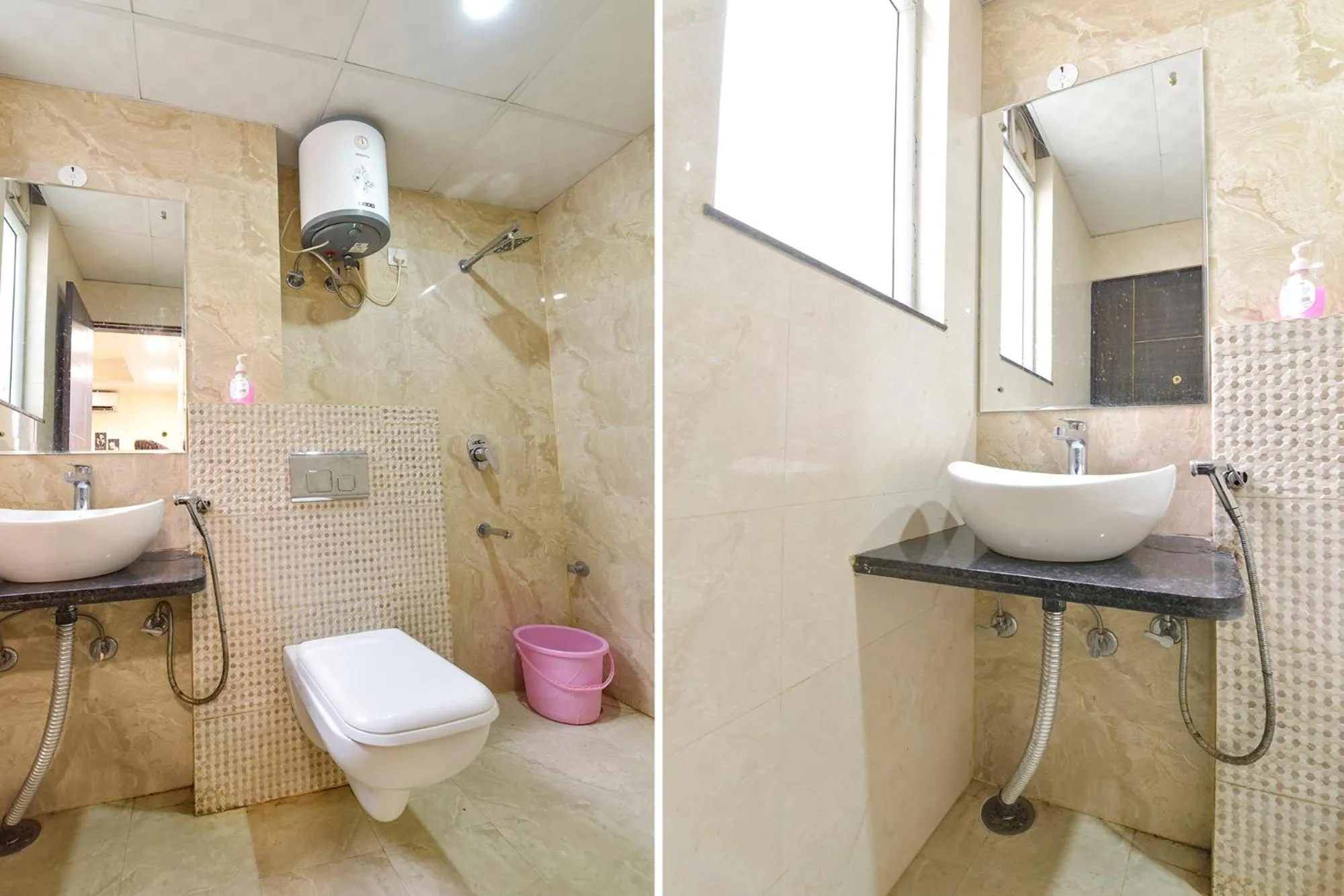 Bathroom in FabHotel Pink City - World Trade Park