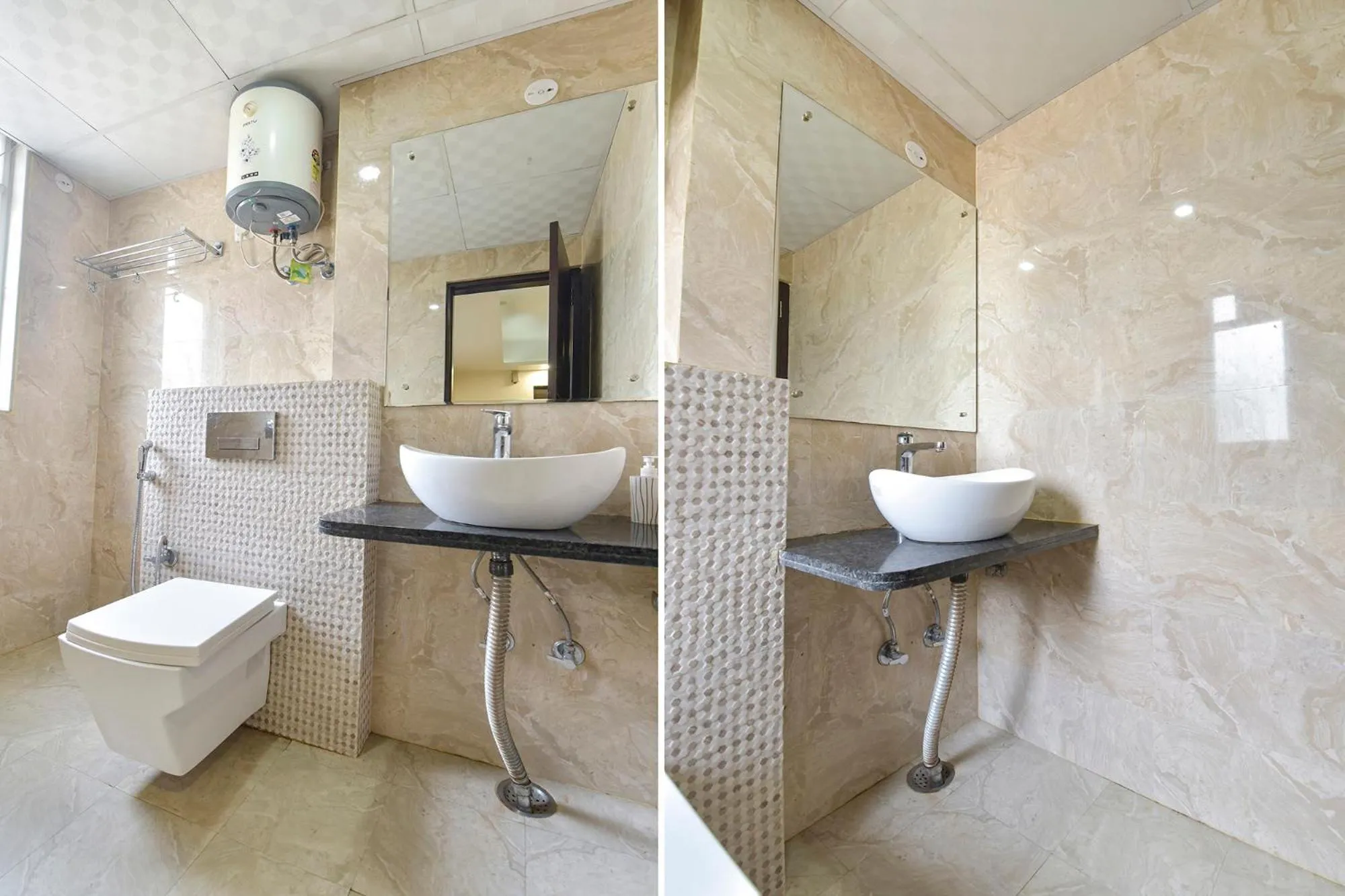 Bathroom in FabHotel Pink City - World Trade Park