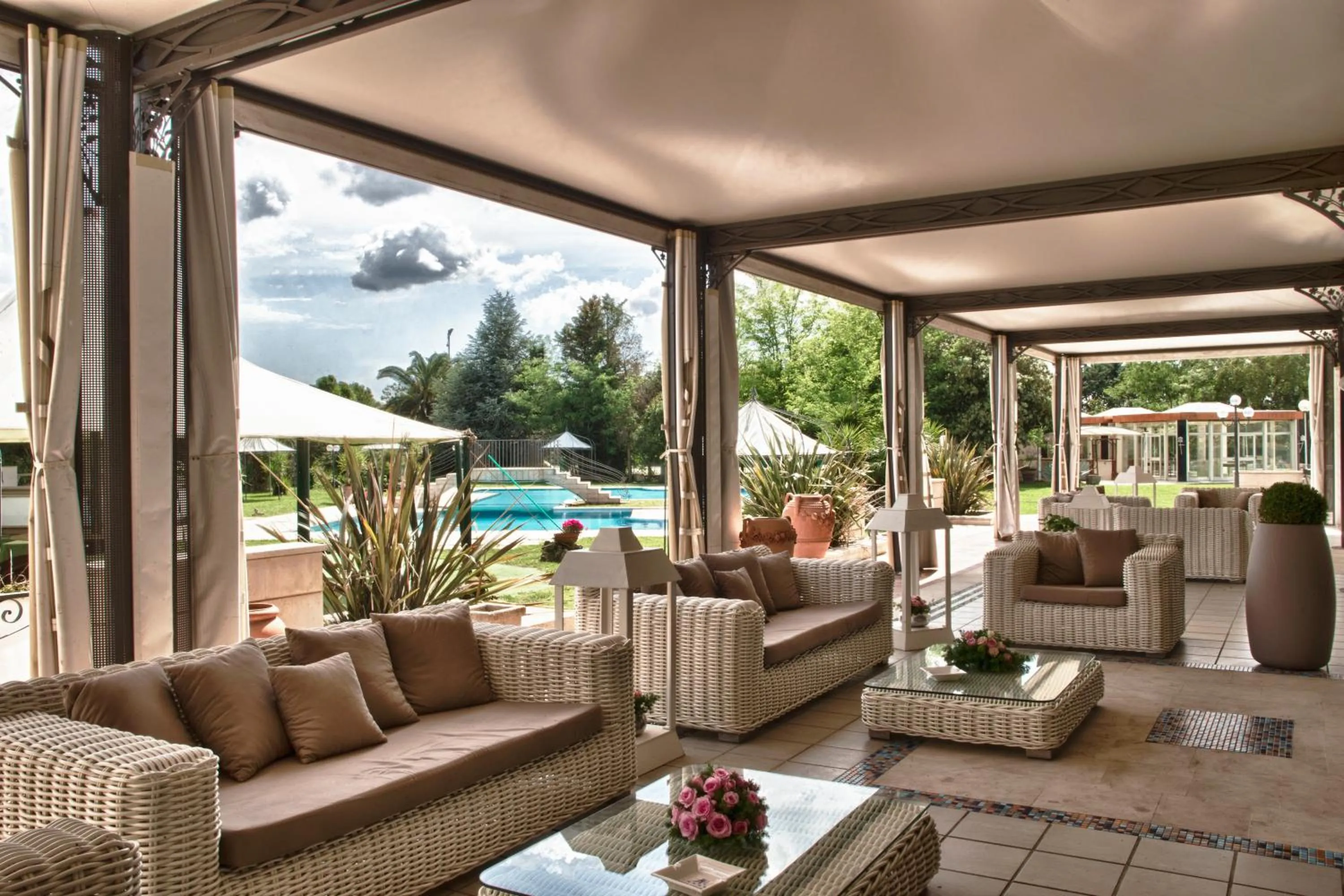 Garden in Hotel Hermitage