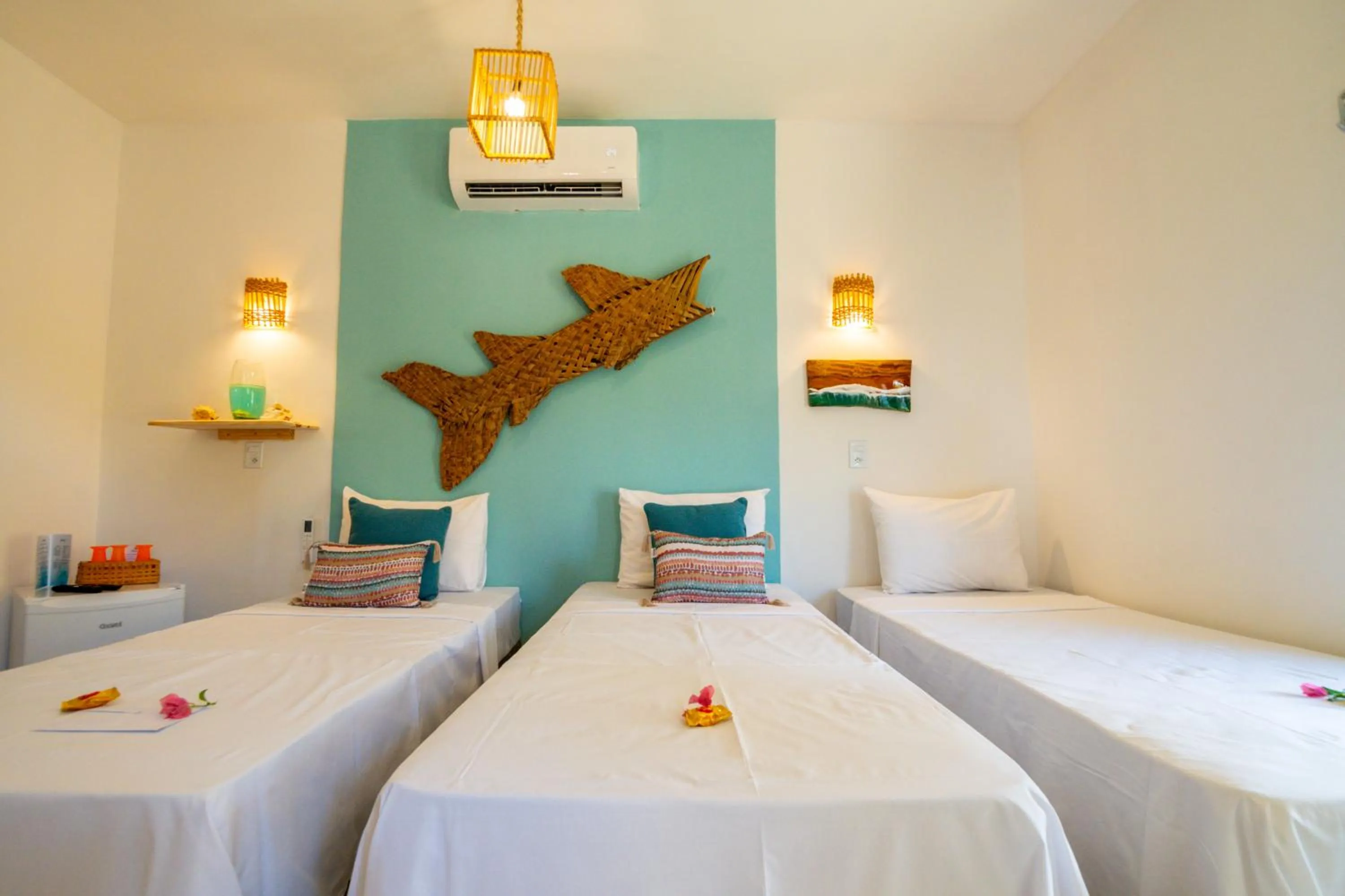 Bed in Pousada Solarium de Gostoso