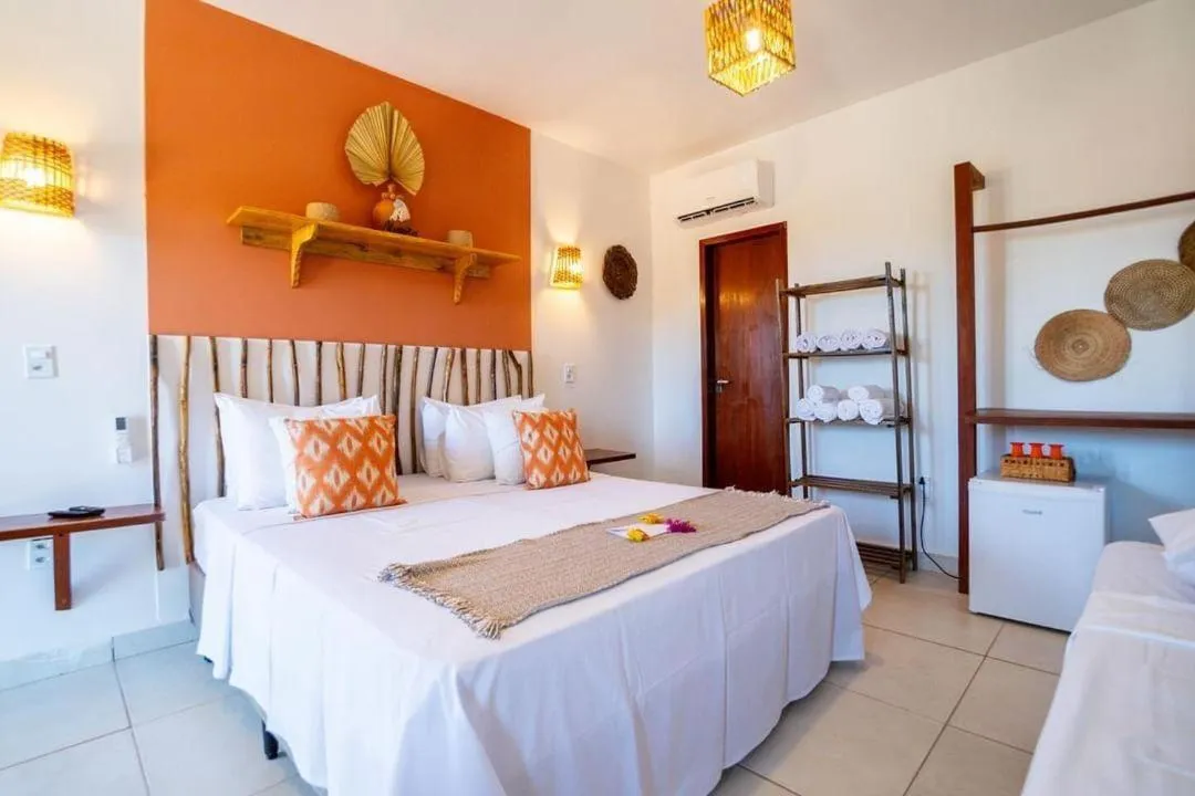 Bed in Pousada Solarium de Gostoso