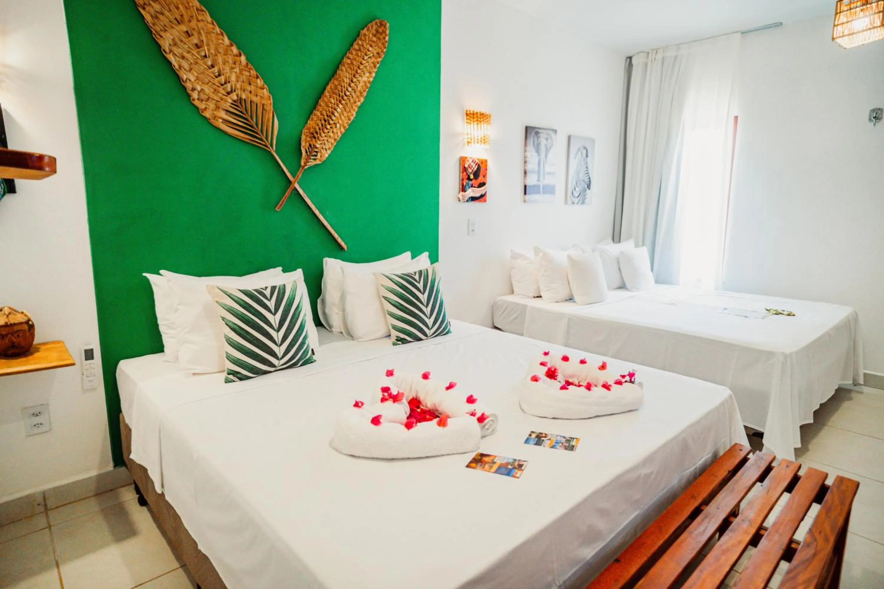 Bed in Pousada Solarium de Gostoso