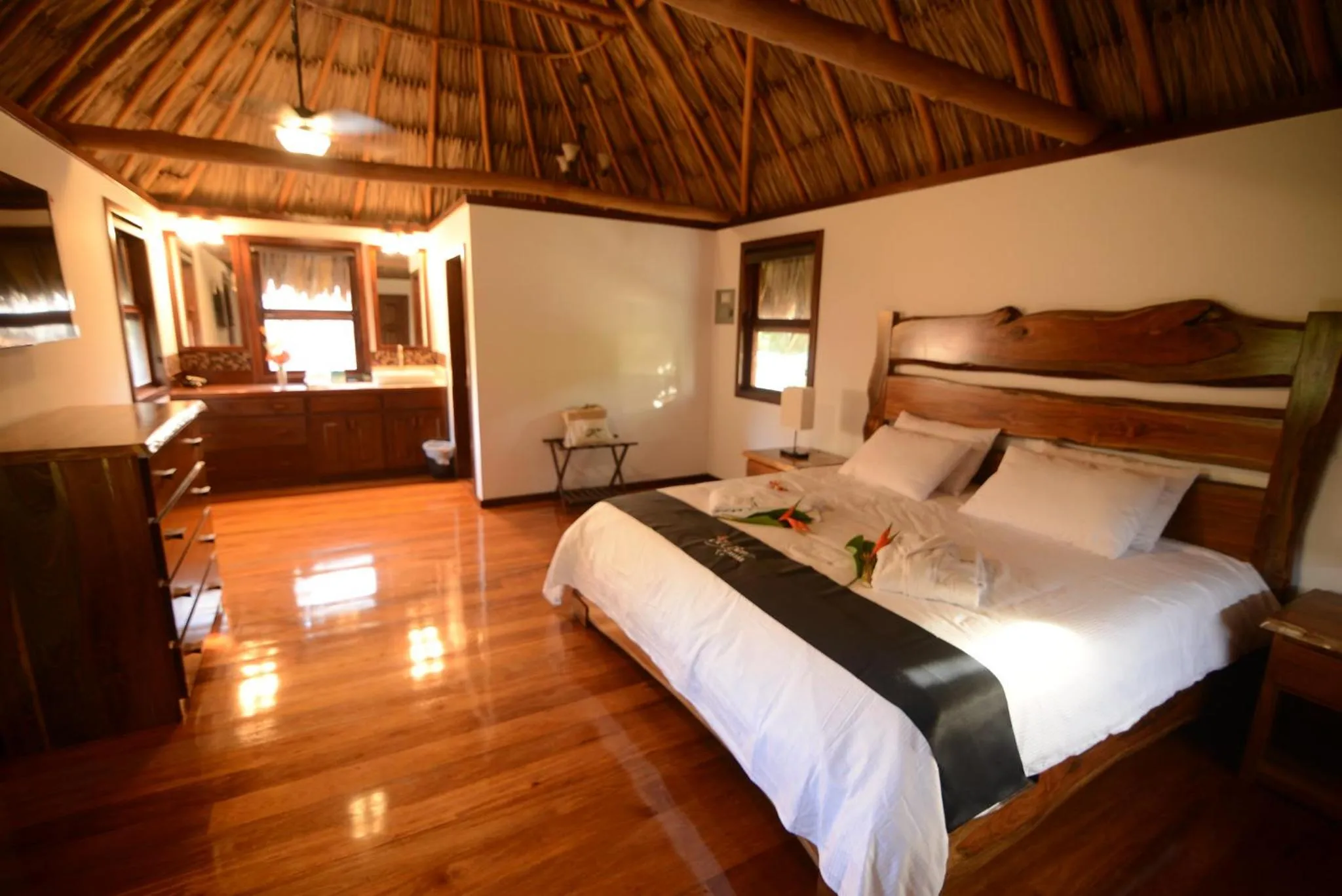 Living room, Bed in El Ben Cabañas