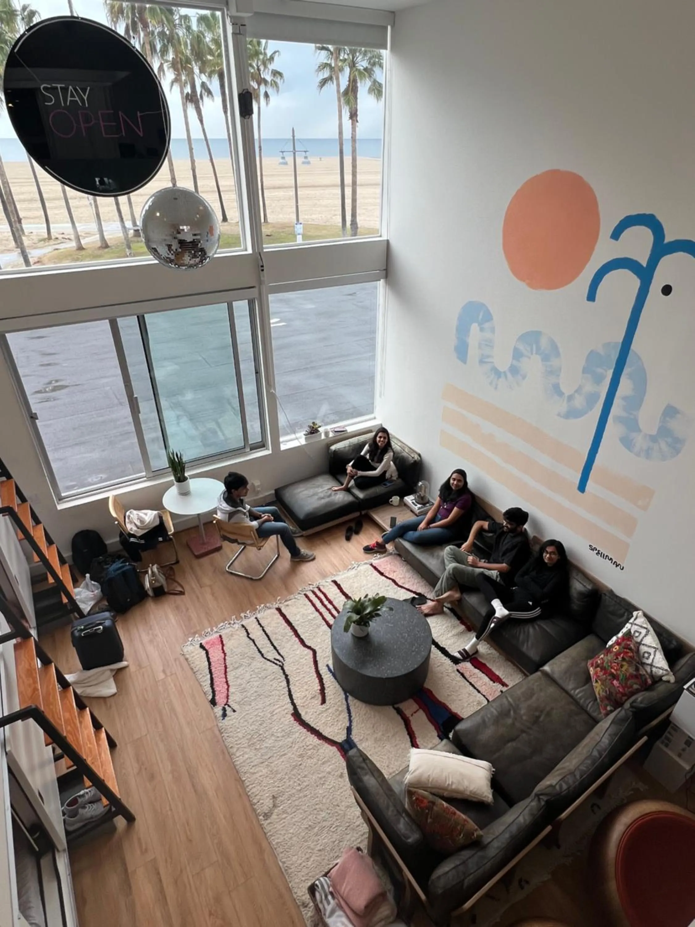 Living room in STAY OPEN Venice Beach