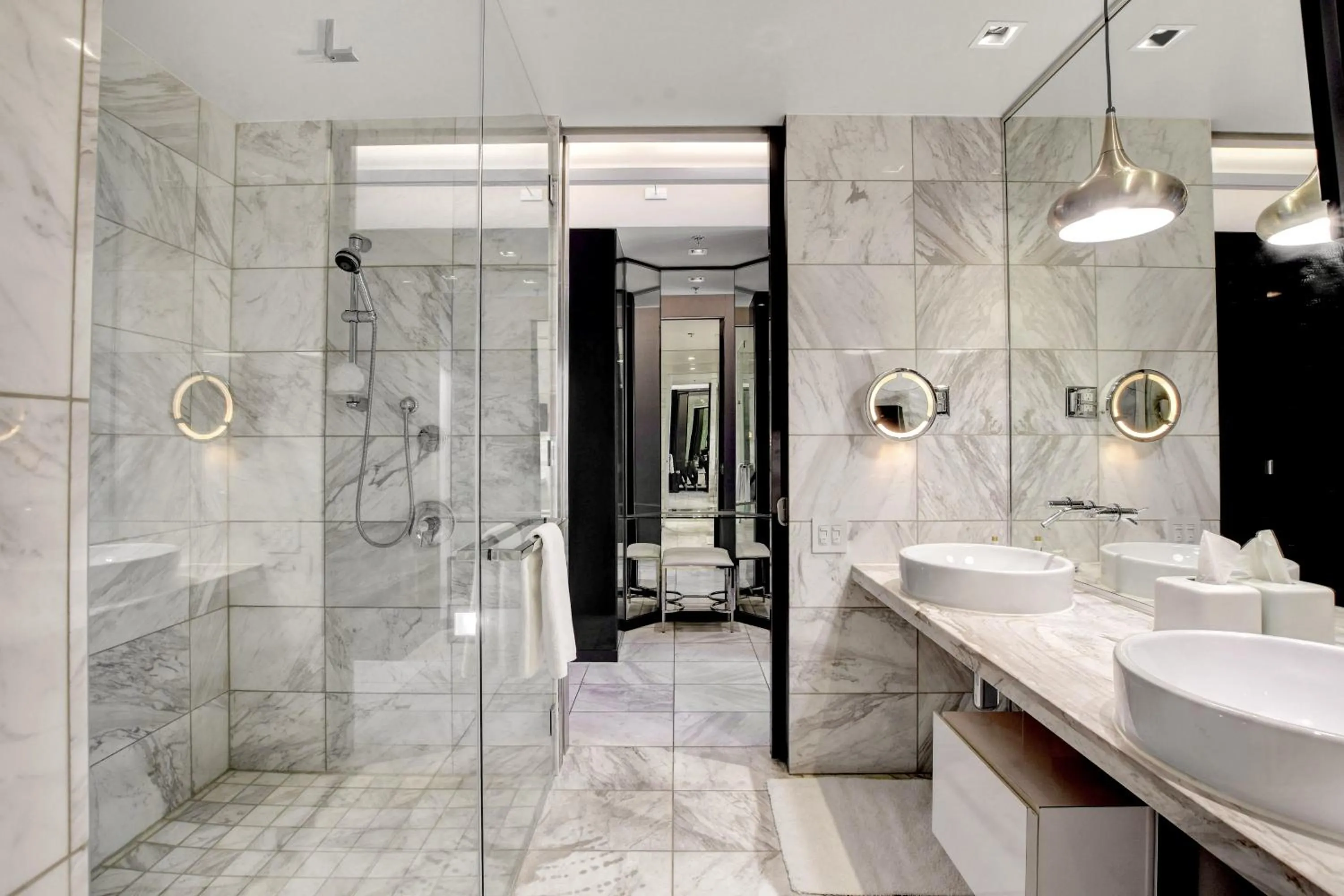 Bathroom in Private Luxury Panoramic Suite at Palms Place