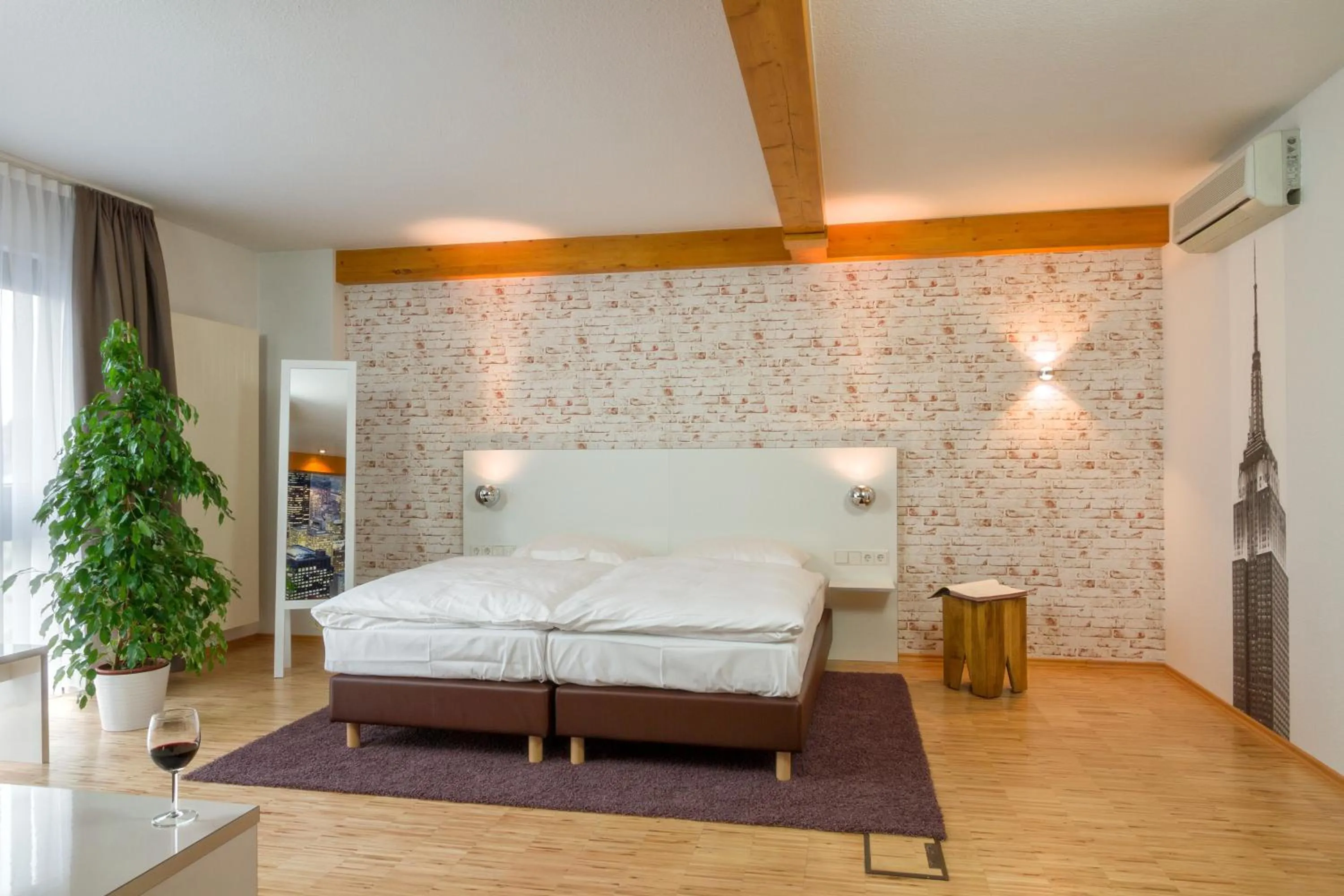 Bed in Hotel l'adresse garni