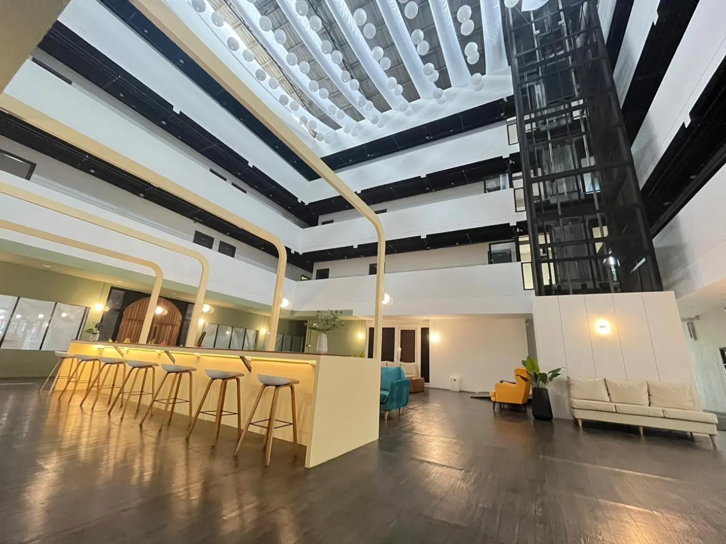 Seating area in The Ram Hotel