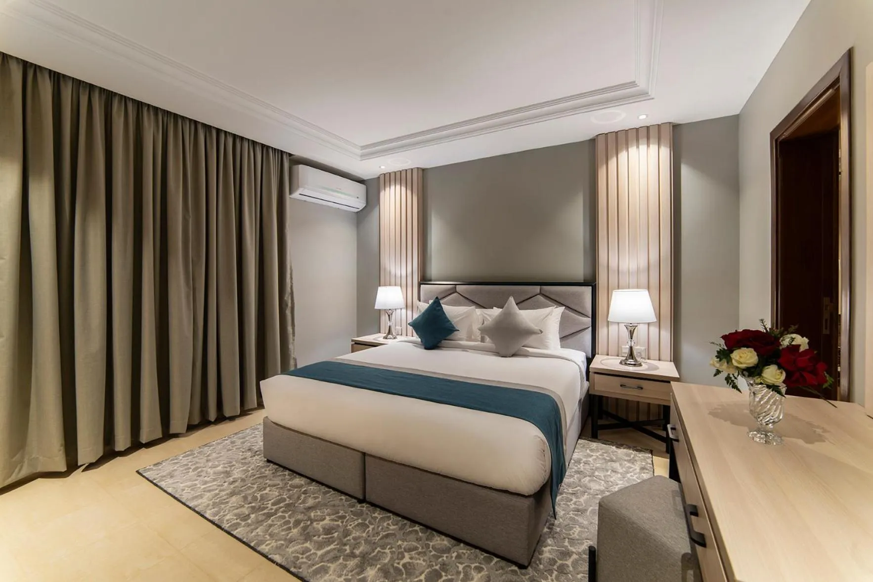 Bed in Enala Hotel Apartments- Tabuk