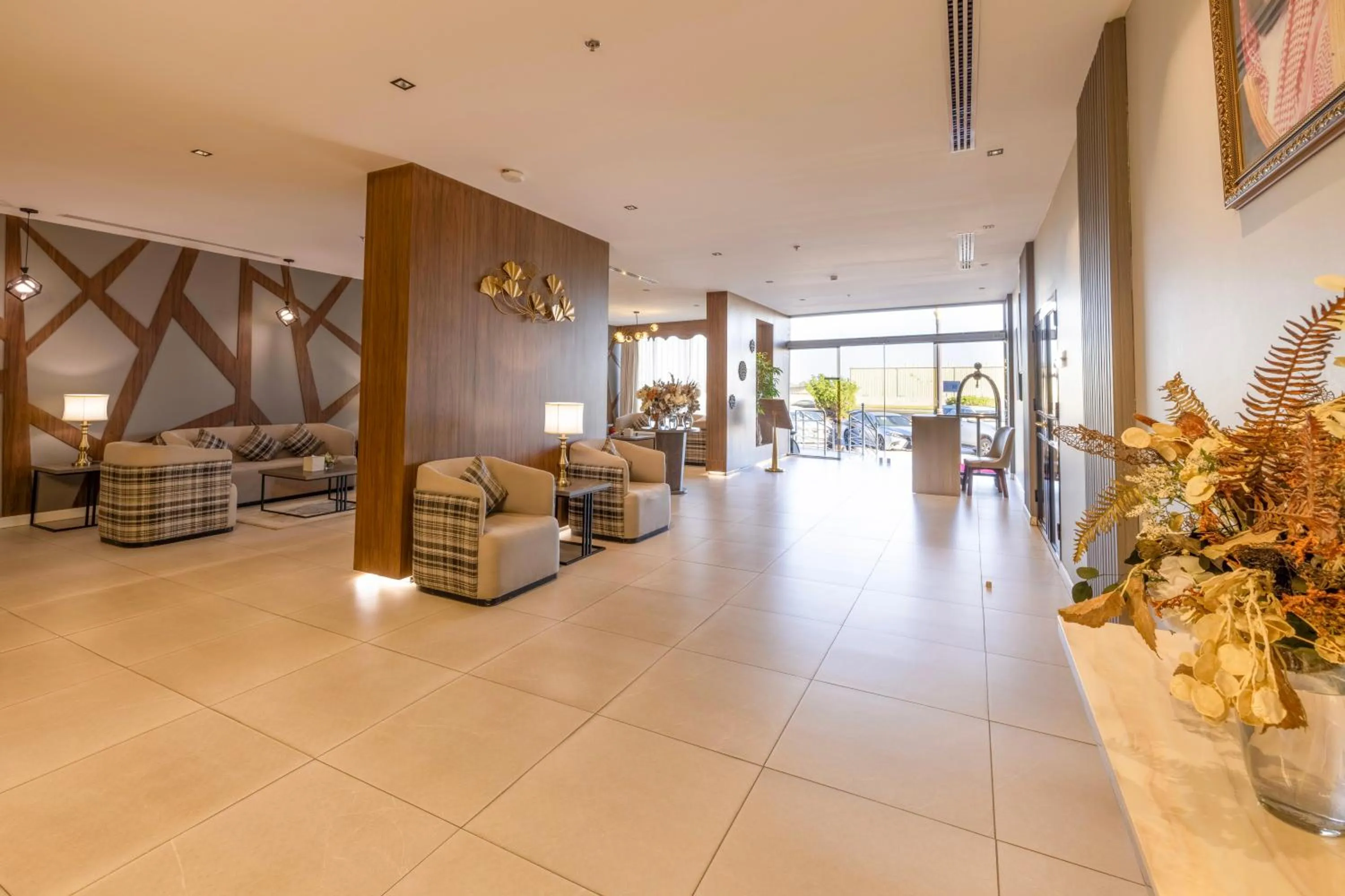 Lobby or reception in Enala Hotel Apartments- Tabuk