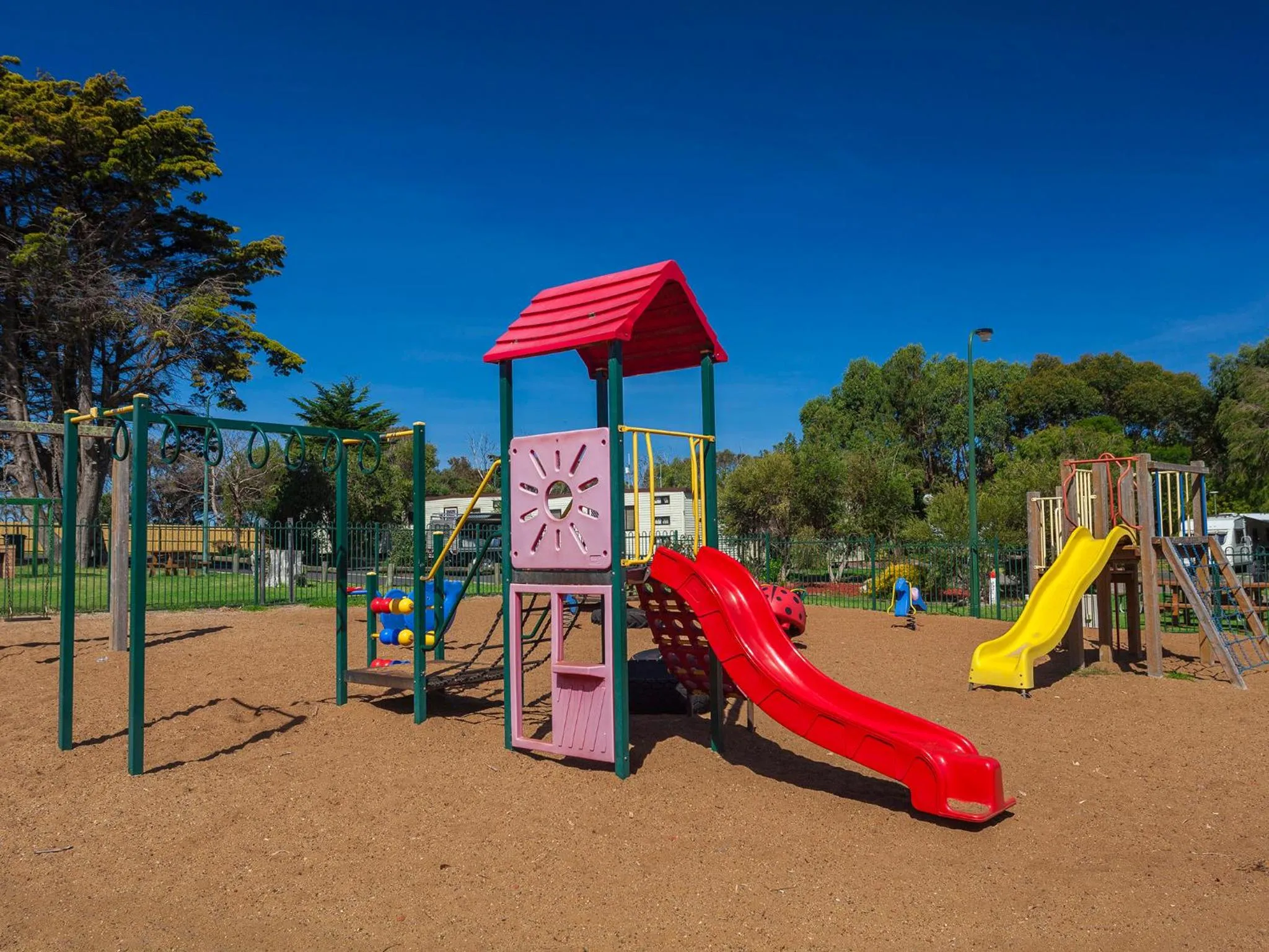 Children play ground in NRMA Portland Bay Holiday Park