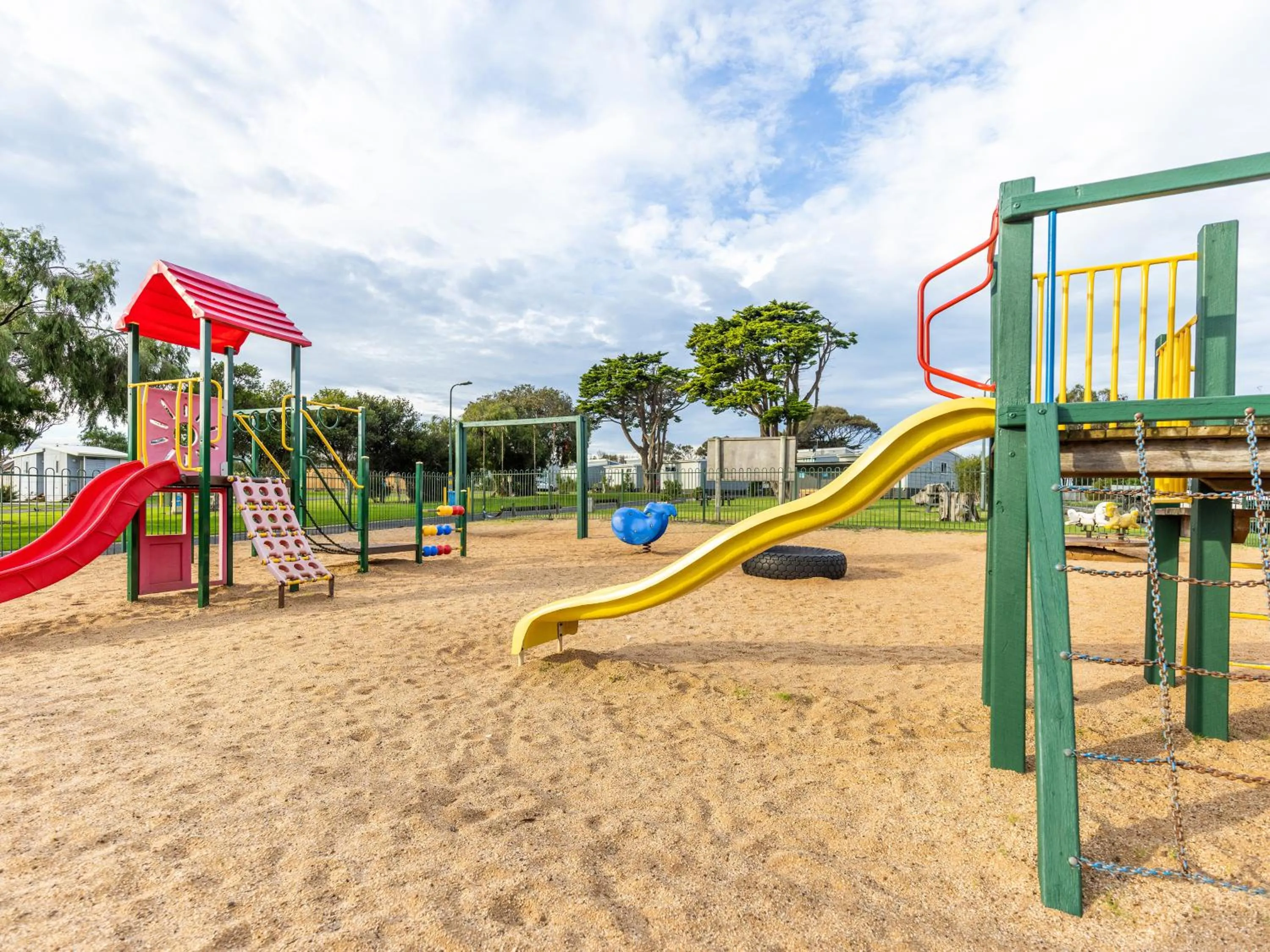 Children play ground in NRMA Portland Bay Holiday Park